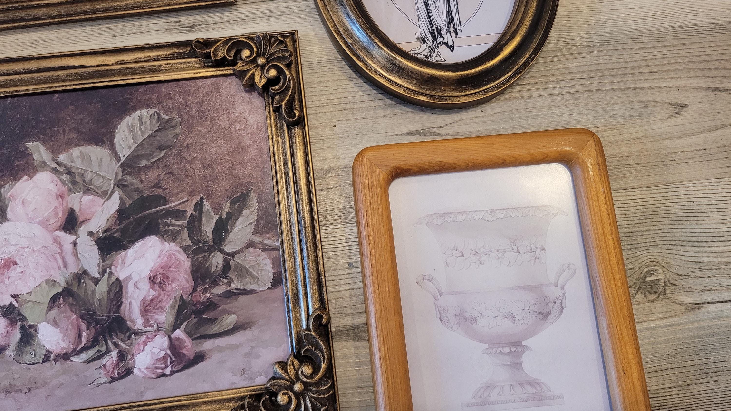 Vintage & Modern | Picture Frames | Gold Ornate Picture Frame | Moody | Dark Academia | Cottagecore | Gallery Wall Print | Maximalist