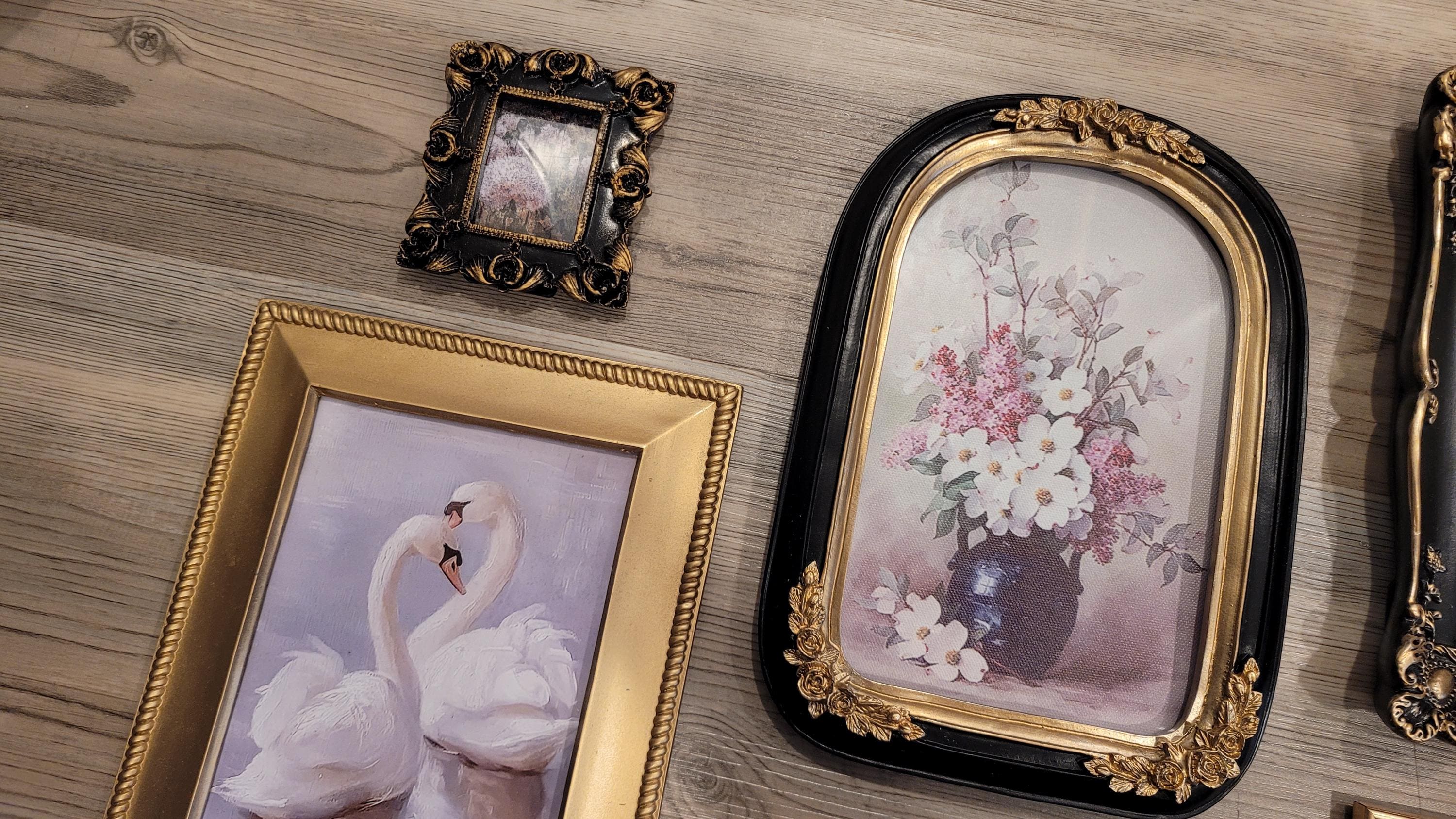 Vintage & Modern | Picture Frames | Gold Ornate Picture Frame | Moody | Dark Academia | Cottagecore | Gallery Wall Print | Maximalist