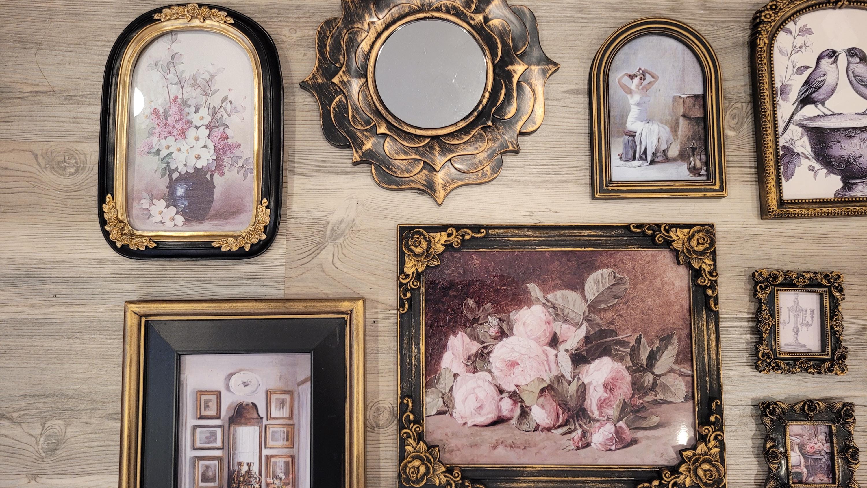 Vintage & Modern | Picture Frames | Gold Ornate Picture Frame | Moody | Dark Academia | Cottagecore | Gallery Wall Print | Maximalist