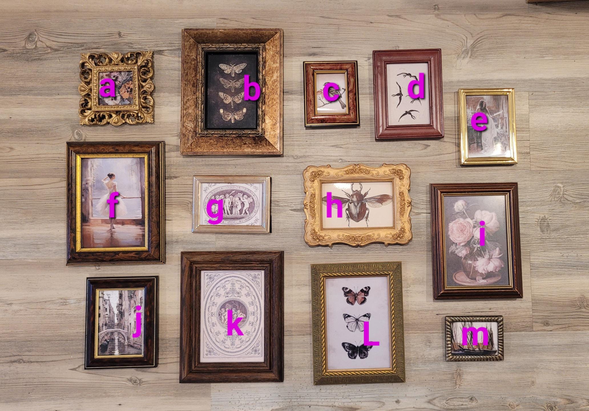Vintage & Modern | Picture Frames | Gold Ornate Picture Frame | Moody | Dark Academia | Cottagecore | Gallery Wall Print | Maximalist