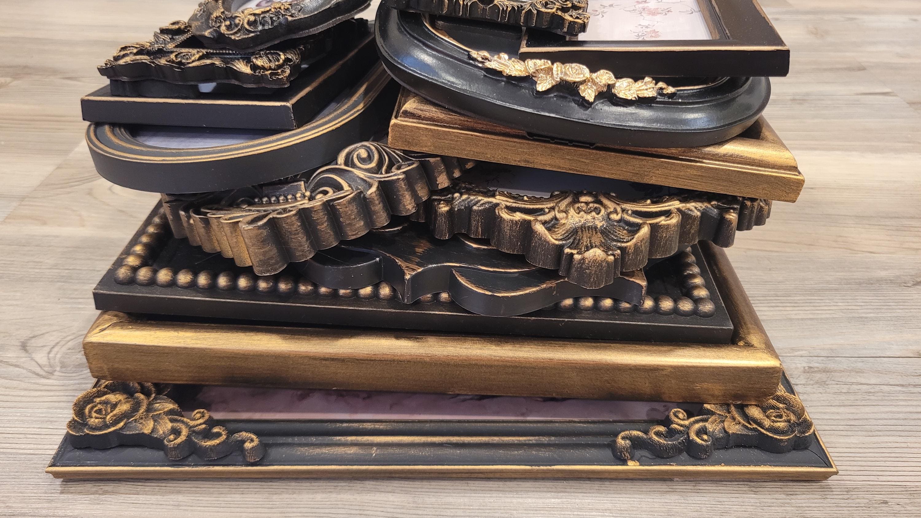 Vintage & Modern | Picture Frames | Gold Ornate Picture Frame | Moody | Dark Academia | Cottagecore | Gallery Wall Print | Maximalist
