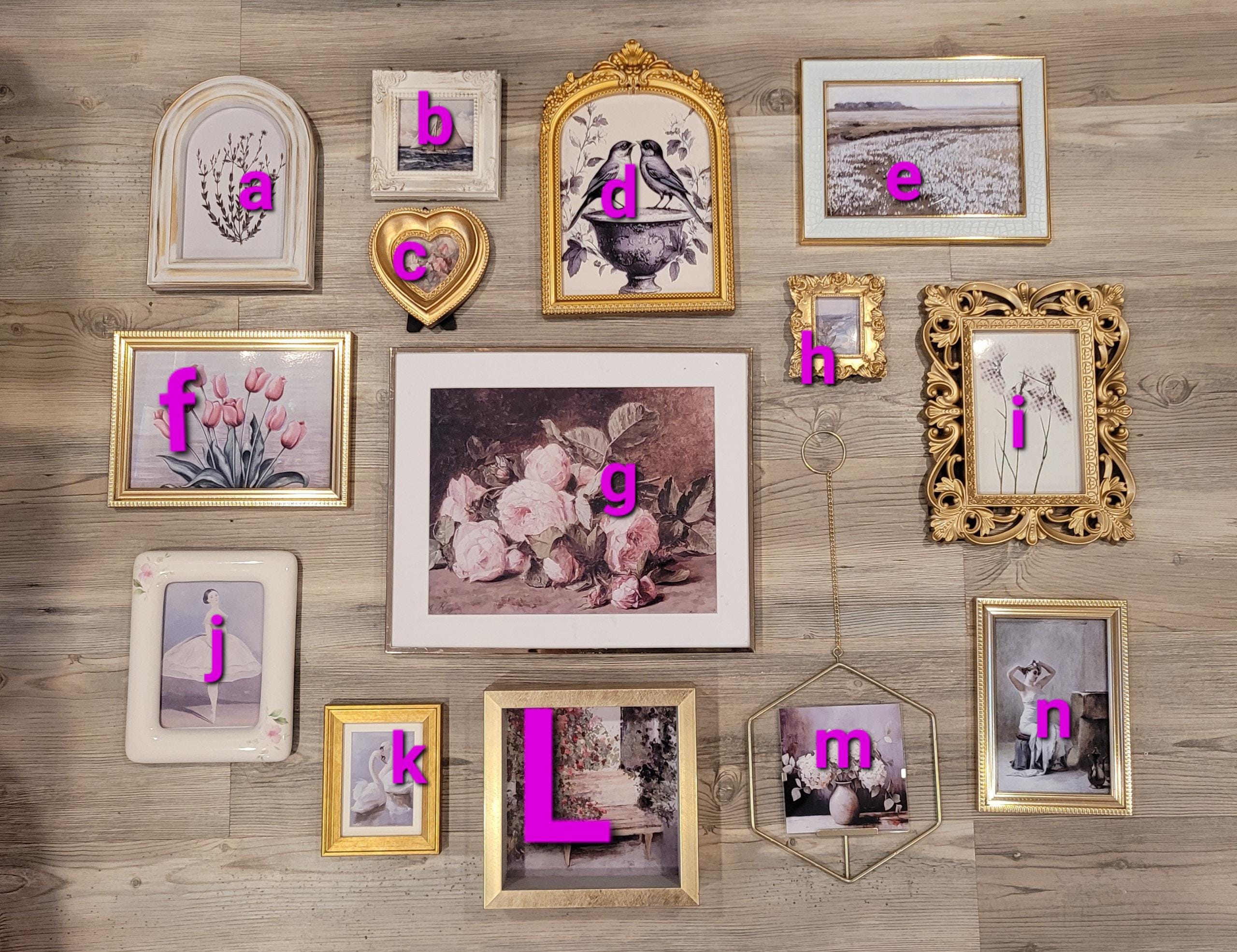 Vintage & Modern | Picture Frames | Gold Ornate Picture Frame | Moody | Dark Academia | Cottagecore | Gallery Wall Print | Maximalist