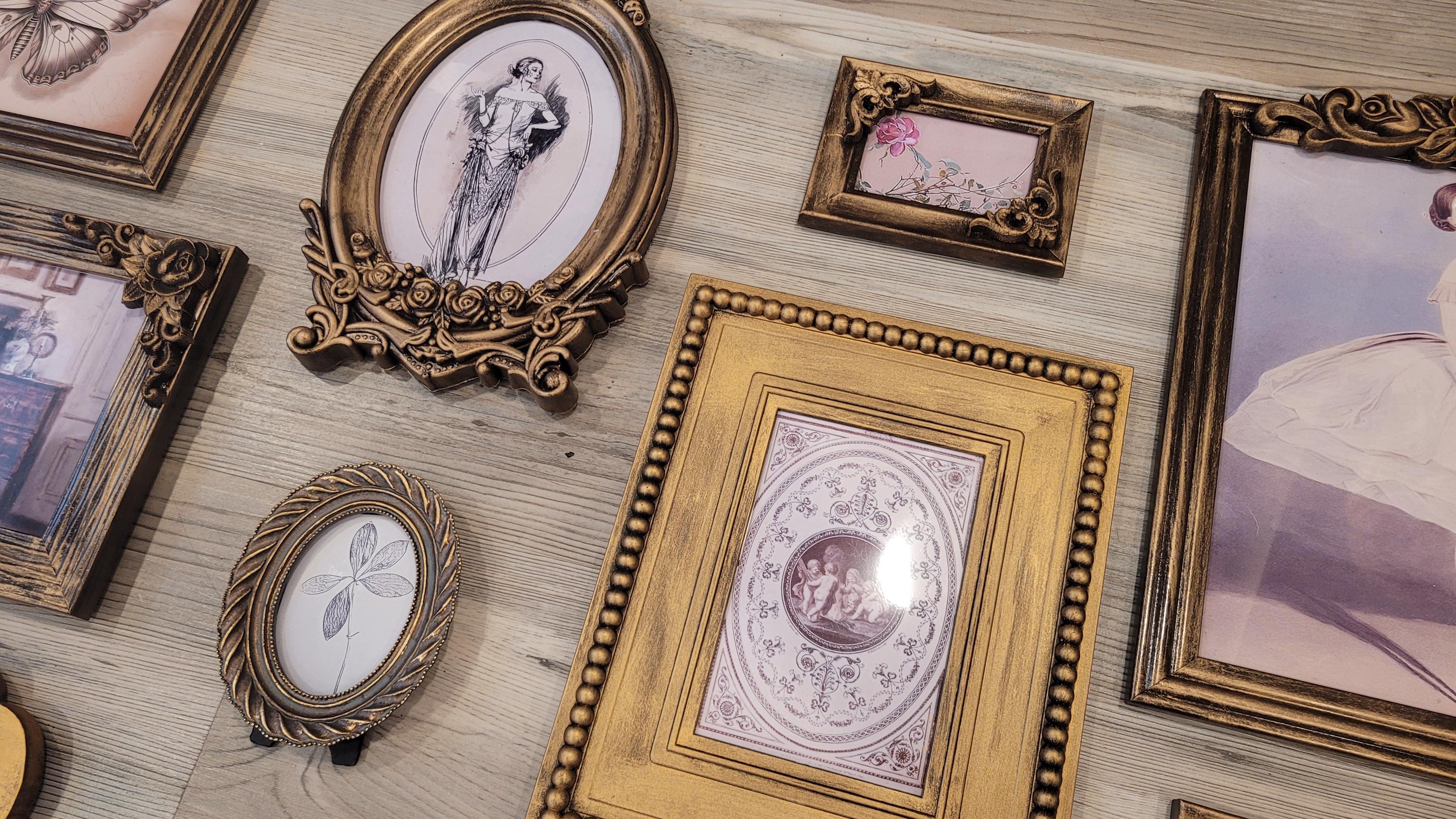 Vintage & Modern | Picture Frames | Gold Ornate Picture Frame | Moody | Dark Academia | Cottagecore | Gallery Wall Print | Maximalist