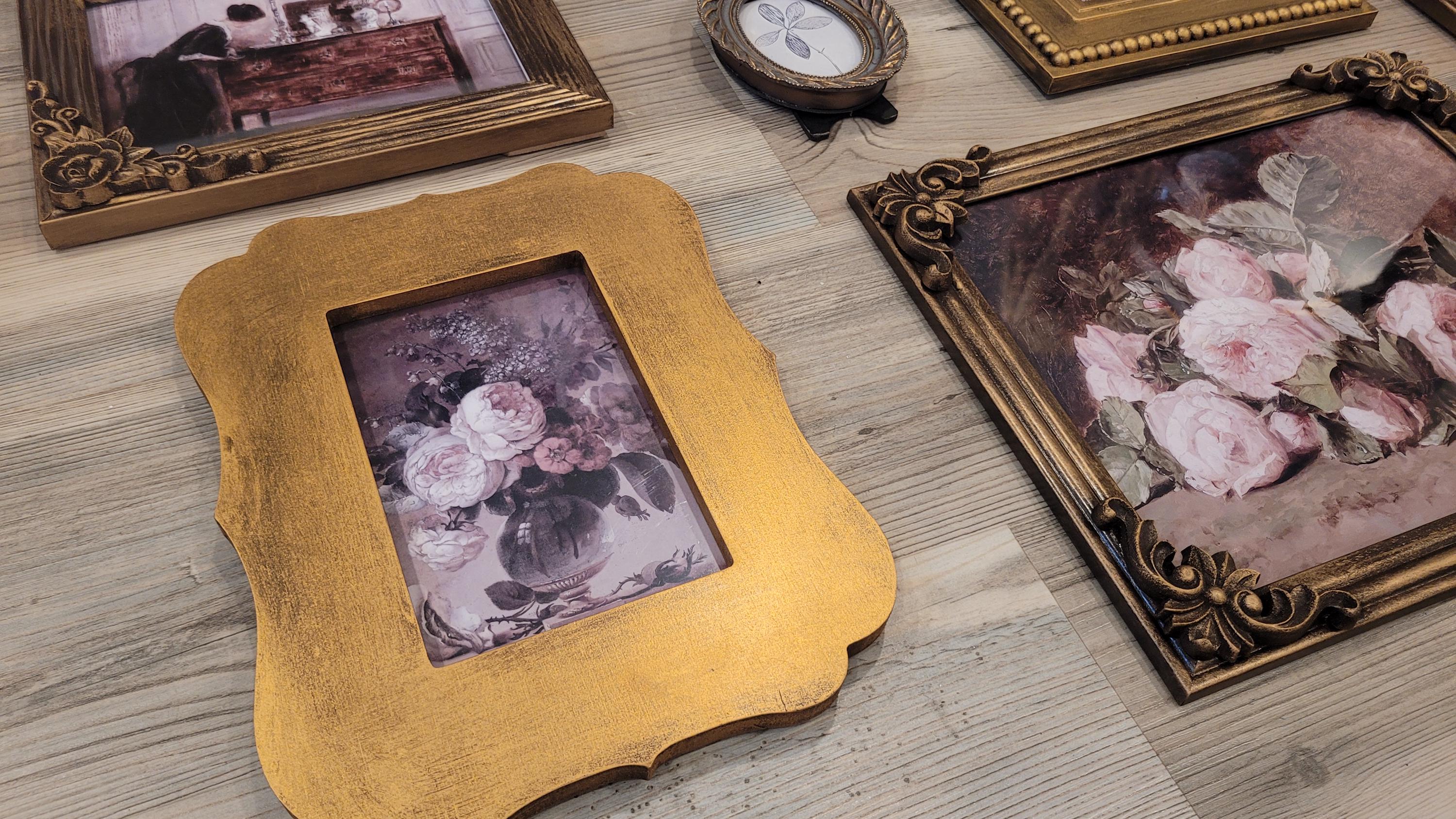 Vintage & Modern | Picture Frames | Gold Ornate Picture Frame | Moody | Dark Academia | Cottagecore | Gallery Wall Print | Maximalist