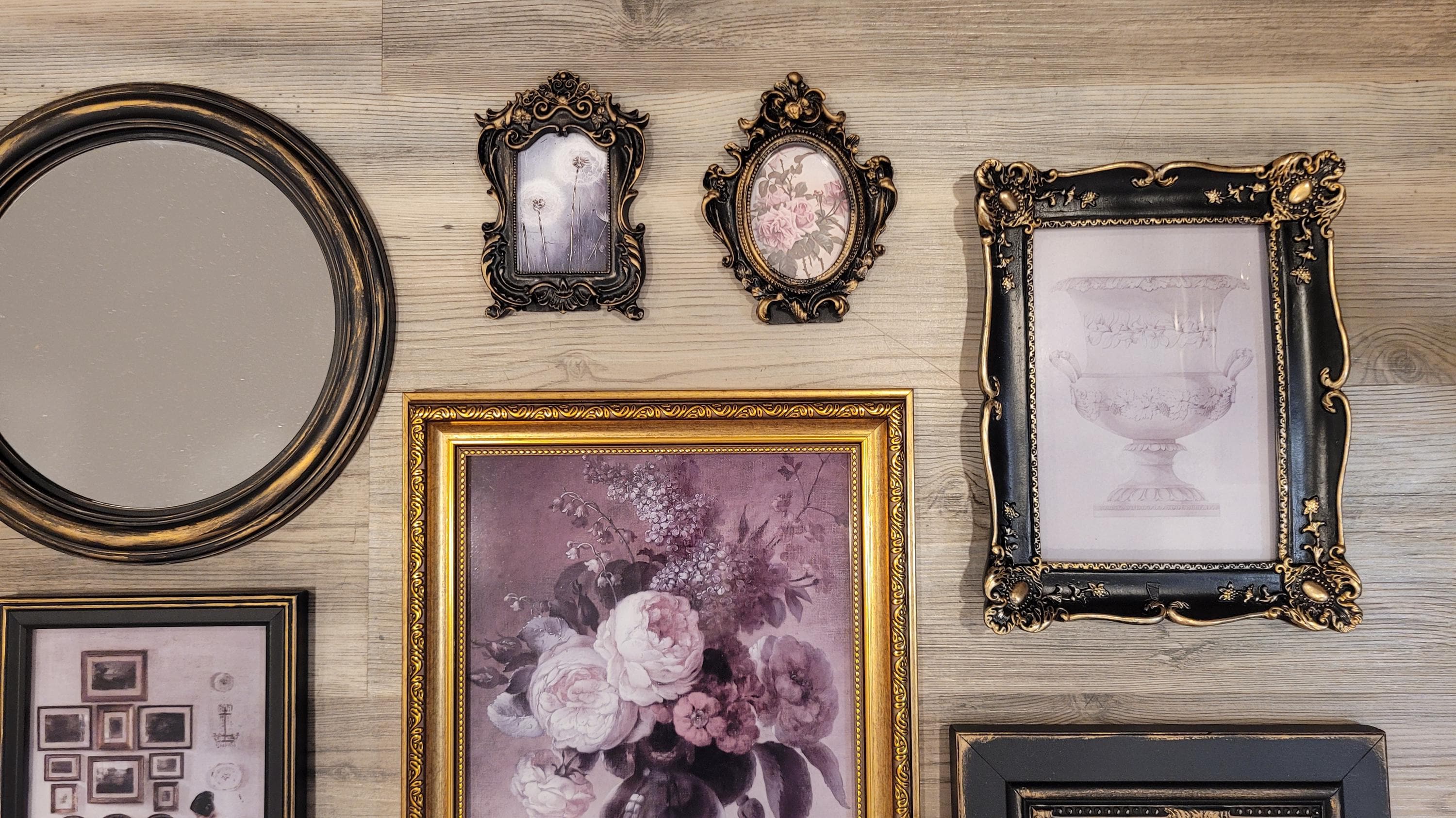 Vintage & Modern | Picture Frames | Gold Ornate Picture Frame | Moody | Dark Academia | Cottagecore | Gallery Wall Print | Maximalist