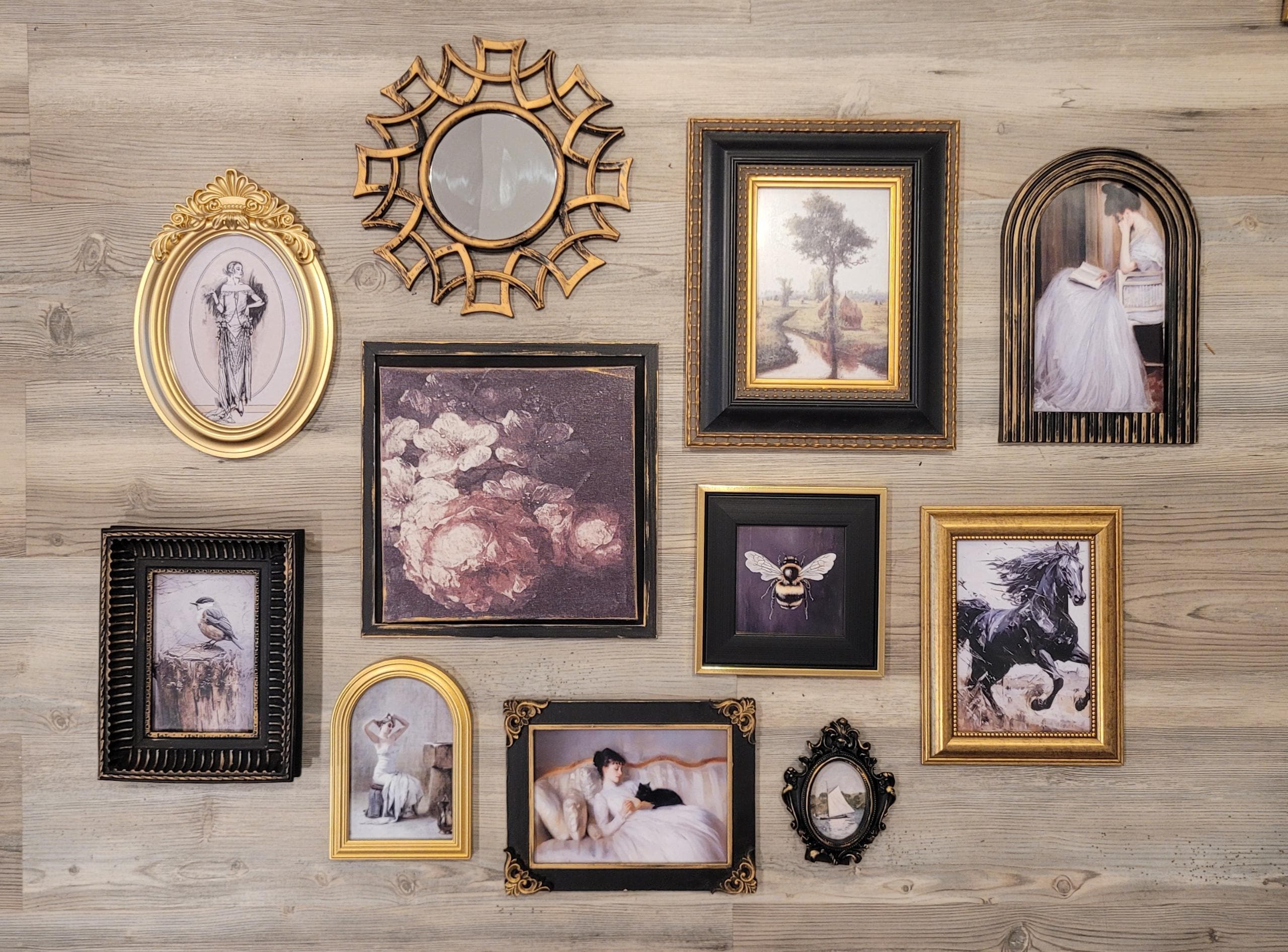 Vintage & Modern | Picture Frames | Gold Ornate Picture Frame | Moody | Dark Academia | Cottagecore | Gallery Wall Print | Maximalist