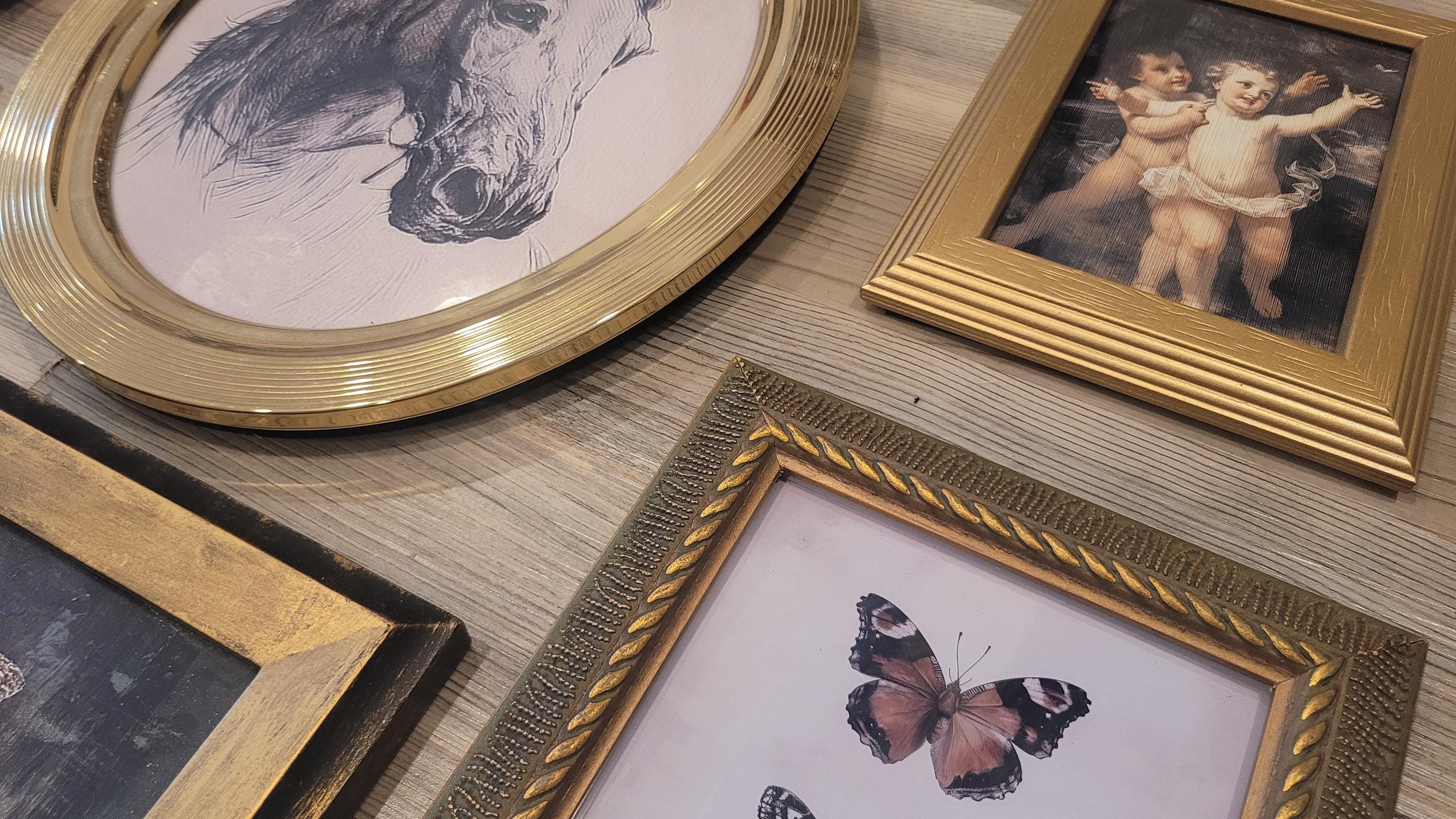 Vintage & Modern | Picture Frames | Gold Ornate Picture Frame | Moody | Dark Academia | Cottagecore | Gallery Wall Print | Maximalist