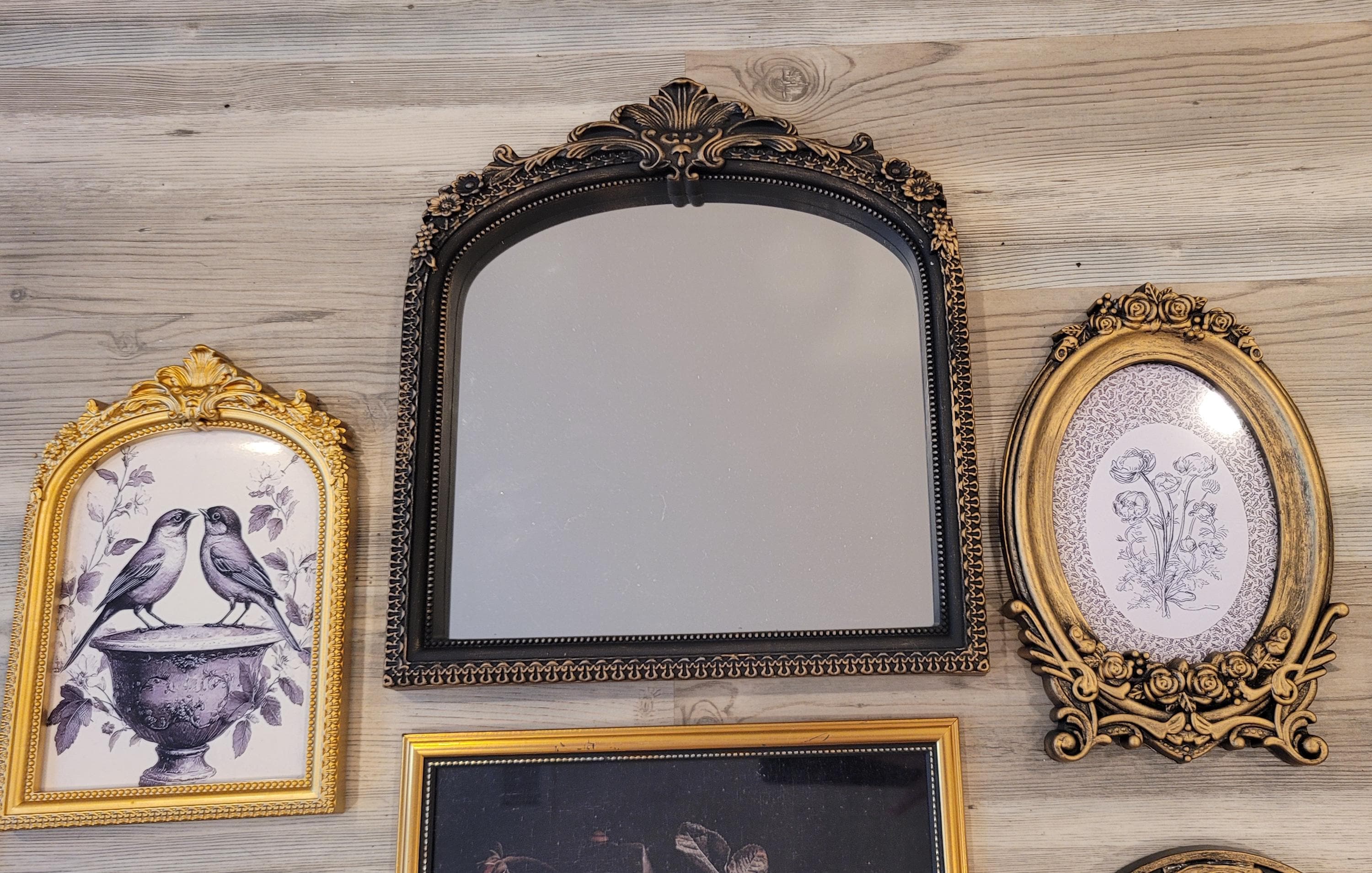 Vintage & Modern | Picture Frames Mirror | Gold Ornate Picture Frame | Moody | Dark Academia | Cottagecore | Gallery Wall Print | Maximalist