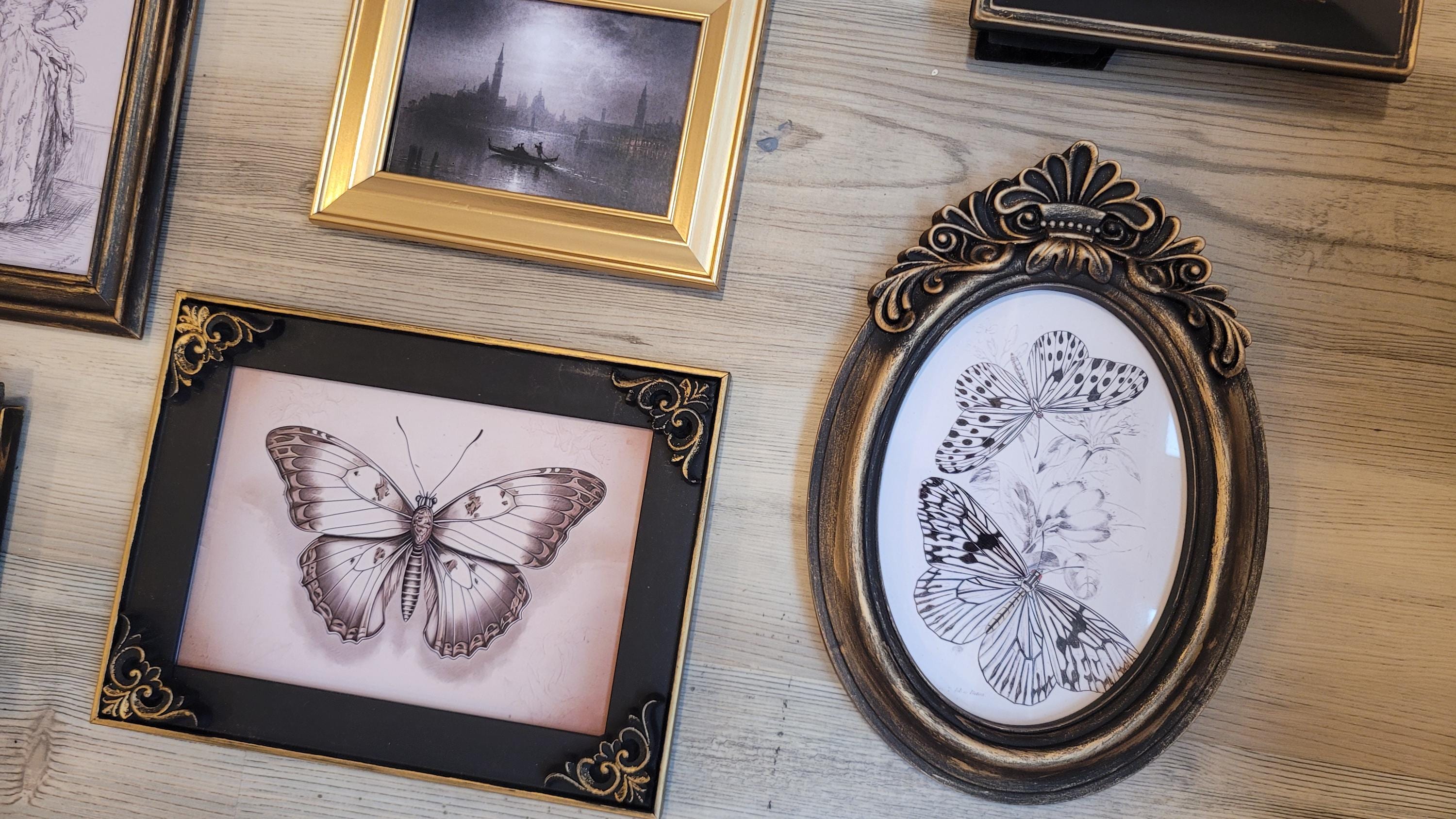 Vintage & Modern | Picture Frames | Gold Ornate Picture Frame | Moody | Dark Academia | Cottagecore | Gallery Wall Print | Maximalist