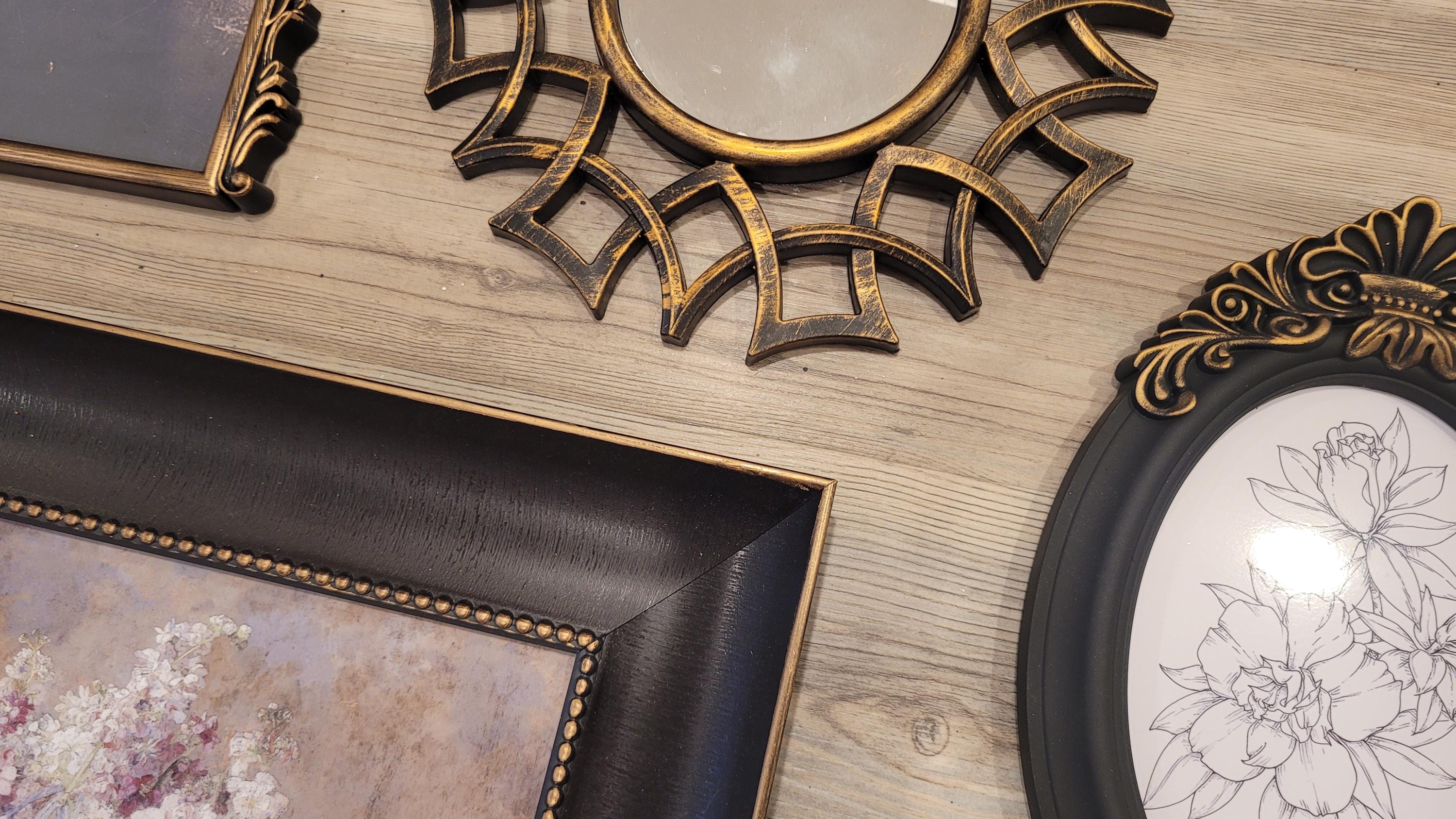 Vintage & Modern | Picture Frames | Gold Ornate Picture Frame | Moody | Dark Academia | Cottagecore | Gallery Wall Print | Maximalist
