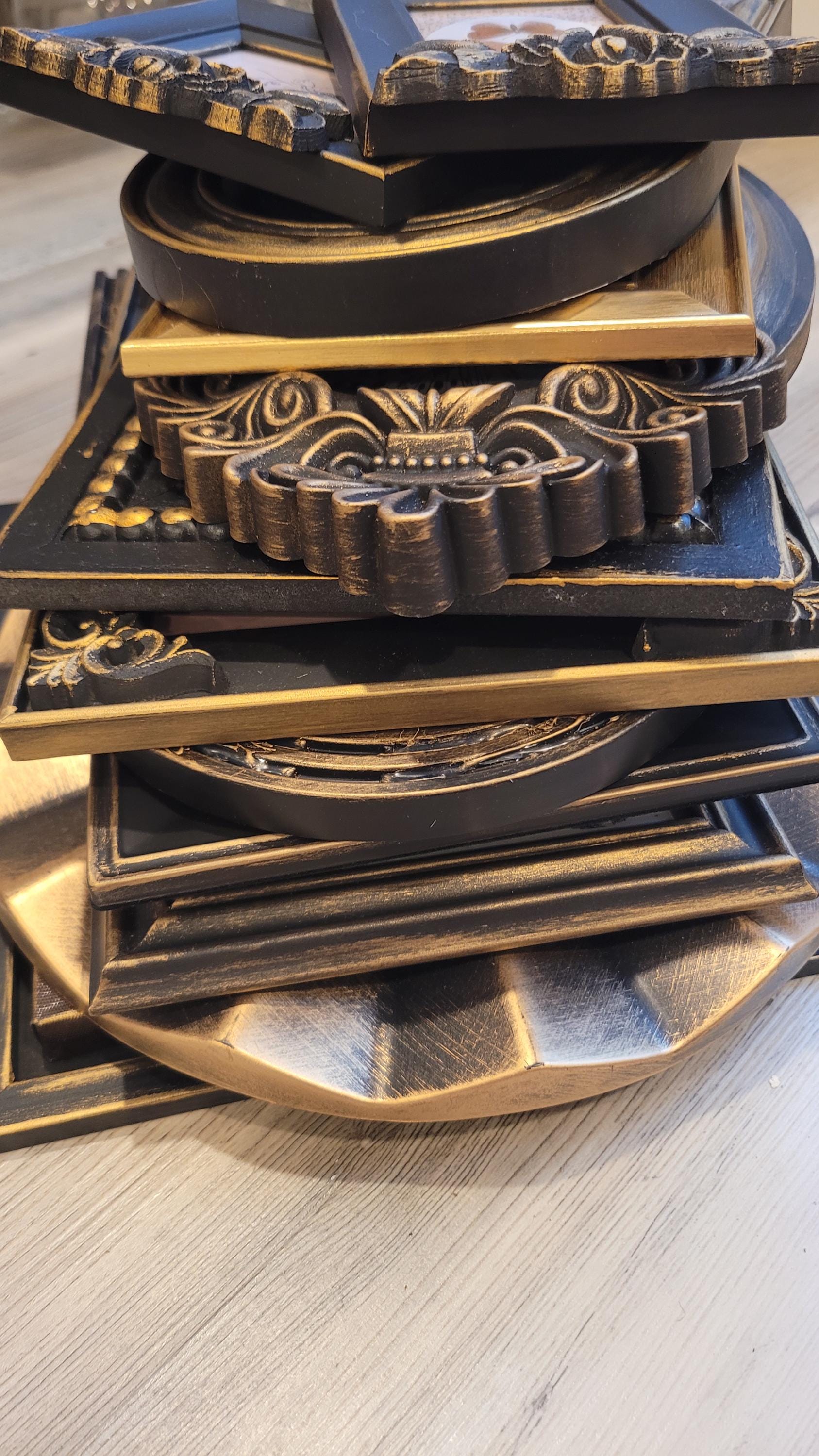 Vintage & Modern | Picture Frames | Gold Ornate Picture Frame | Moody | Dark Academia | Cottagecore | Gallery Wall Print | Maximalist