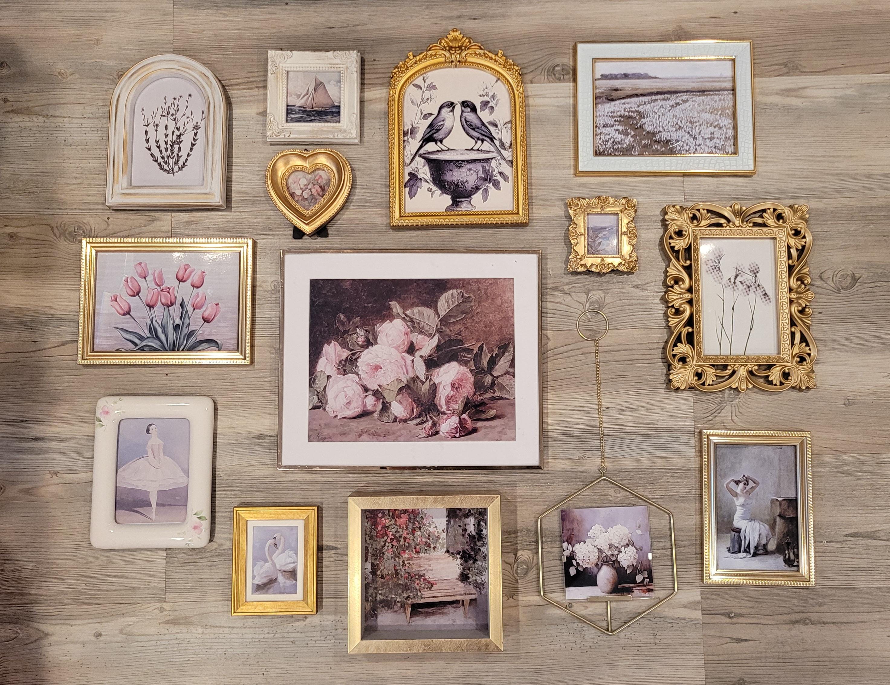 Vintage & Modern | Picture Frames | Gold Ornate Picture Frame | Moody | Dark Academia | Cottagecore | Gallery Wall Print | Maximalist