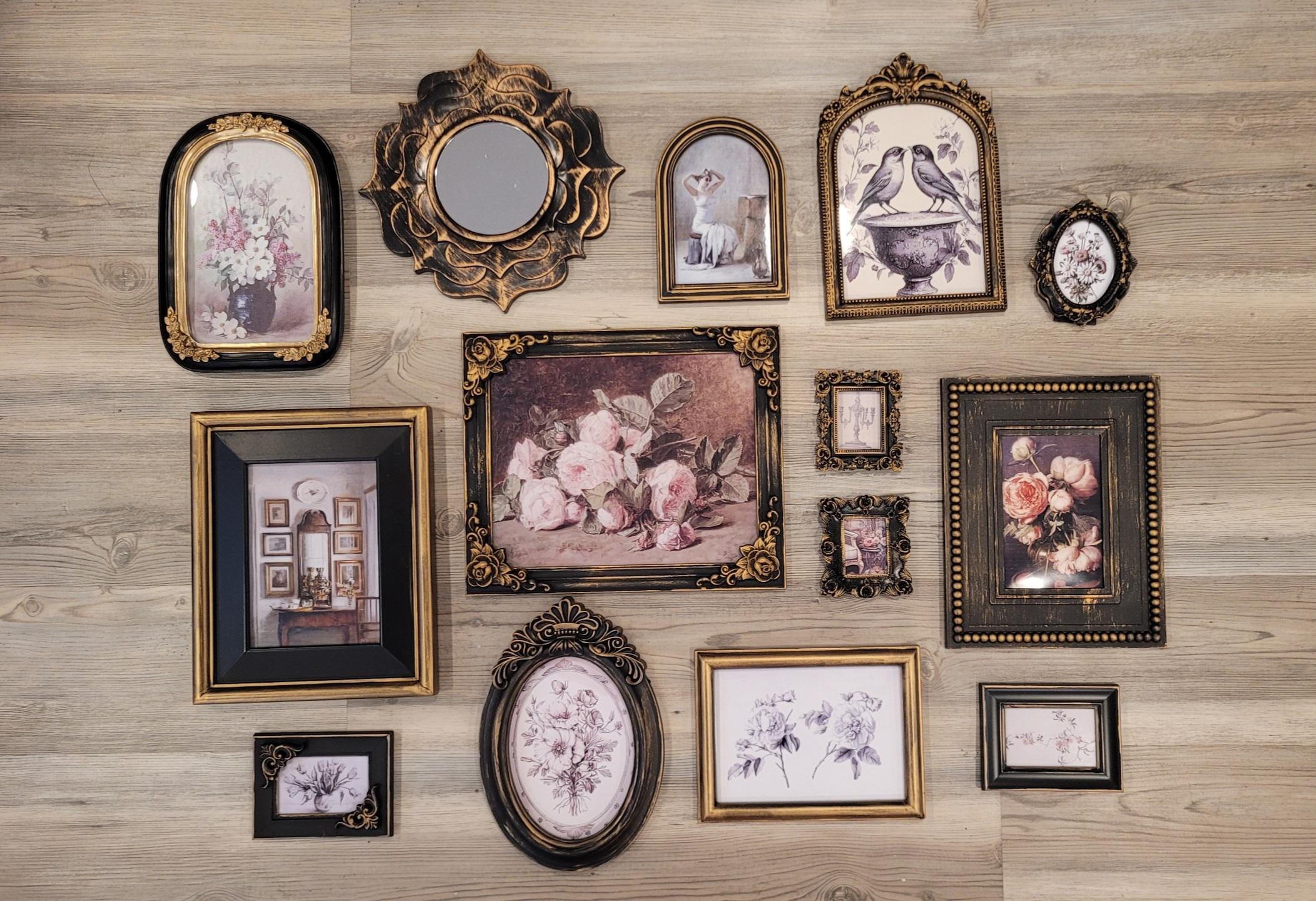 Vintage & Modern | Picture Frames | Gold Ornate Picture Frame | Moody | Dark Academia | Cottagecore | Gallery Wall Print | Maximalist