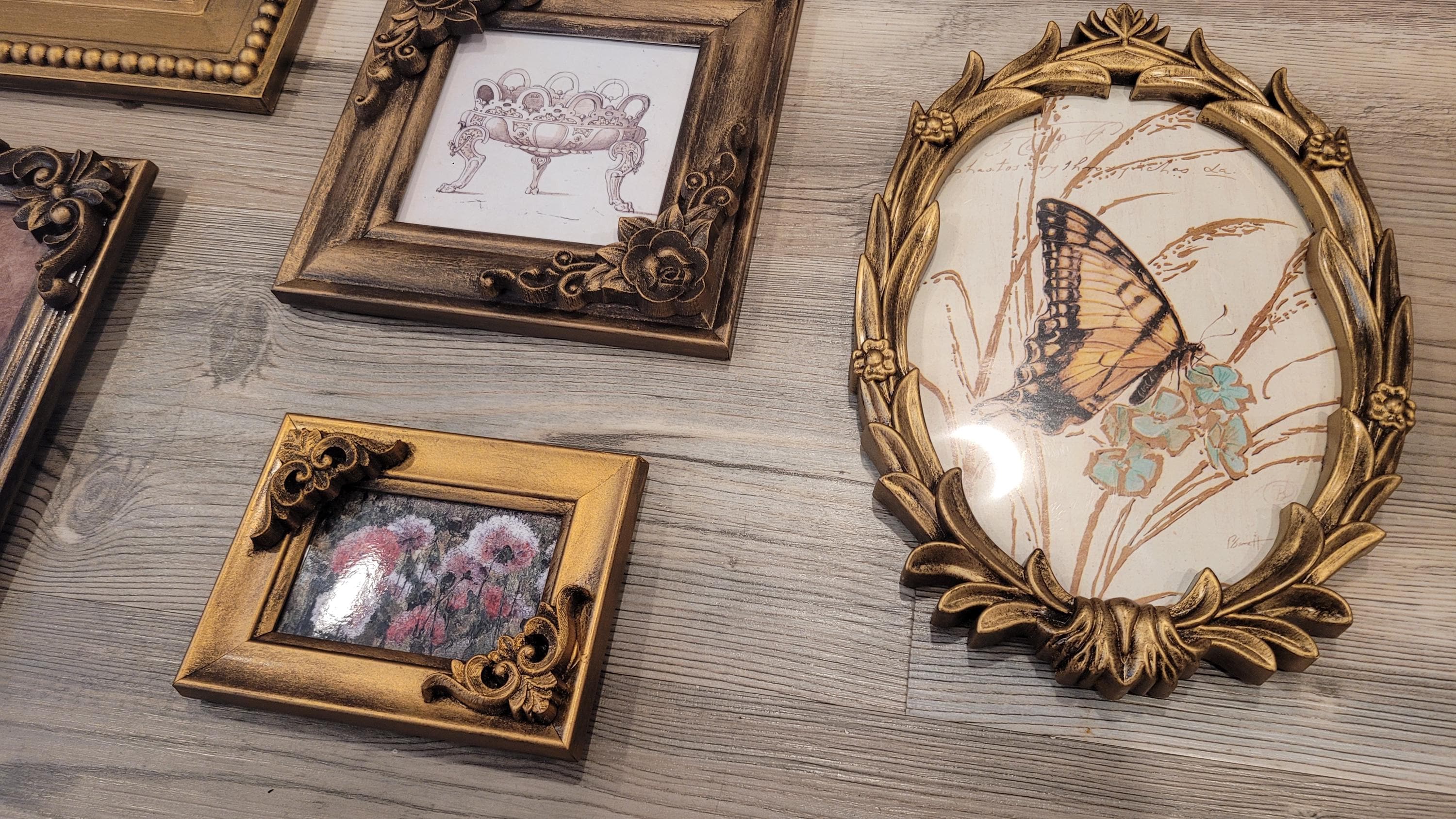 Vintage & Modern | Picture Frames | Gold Ornate Picture Frame | Moody | Dark Academia | Cottagecore | Gallery Wall Print | Maximalist