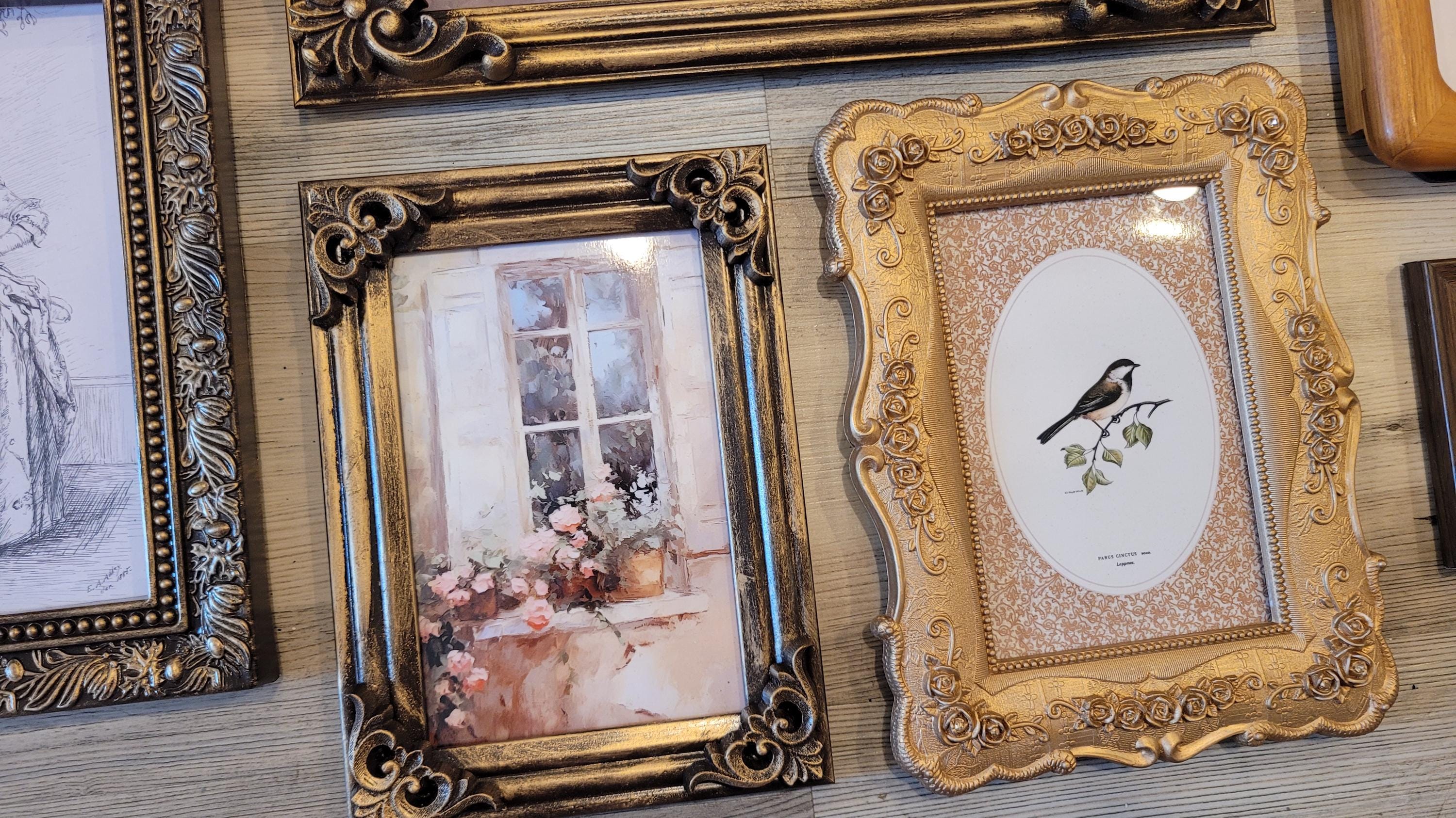 Vintage & Modern | Picture Frames | Gold Ornate Picture Frame | Moody | Dark Academia | Cottagecore | Gallery Wall Print | Maximalist