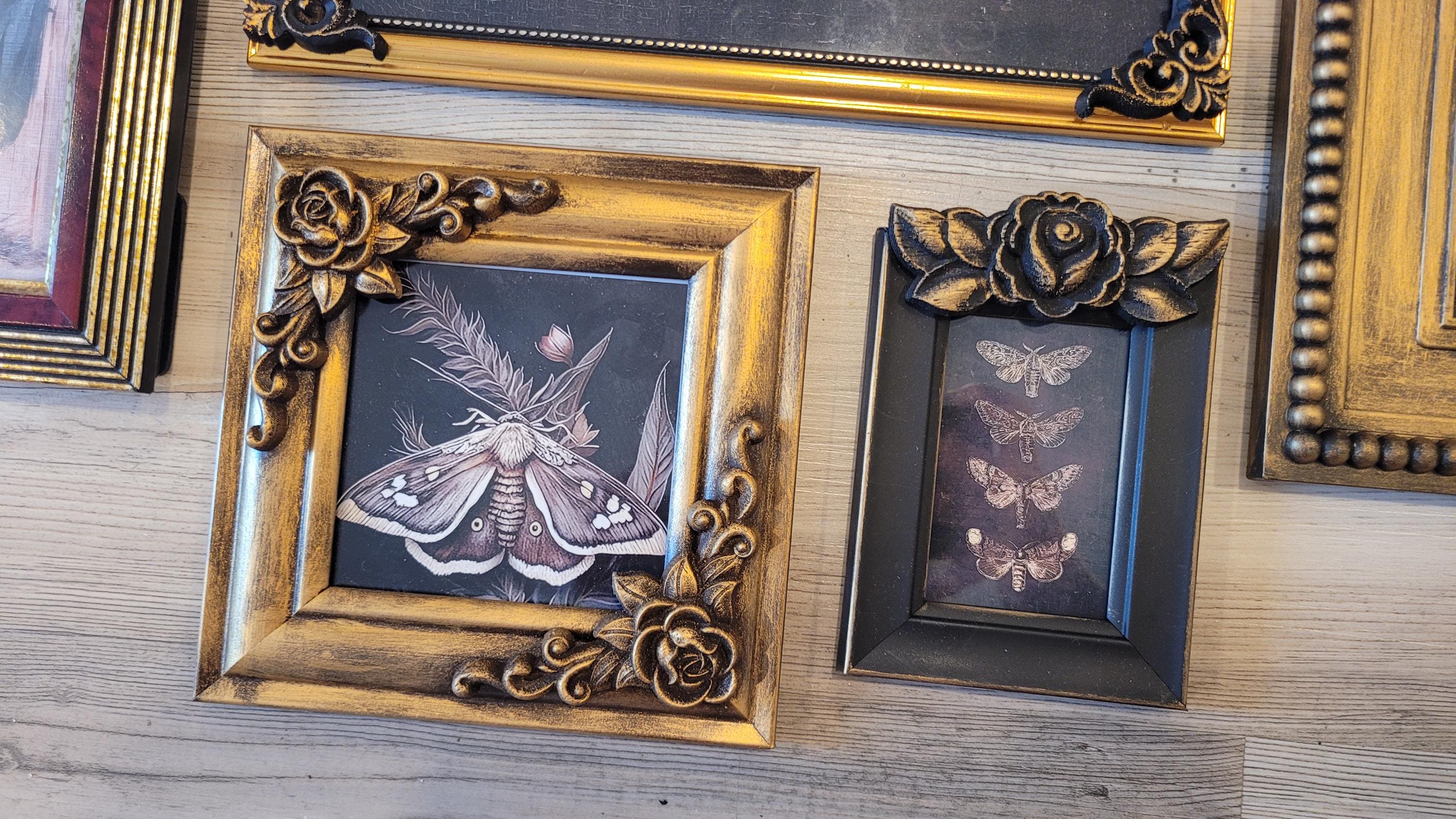 Vintage & Modern | Picture Frames | Gold Ornate Picture Frame | Moody | Dark Academia | Cottagecore | Gallery Wall Print | Maximalist