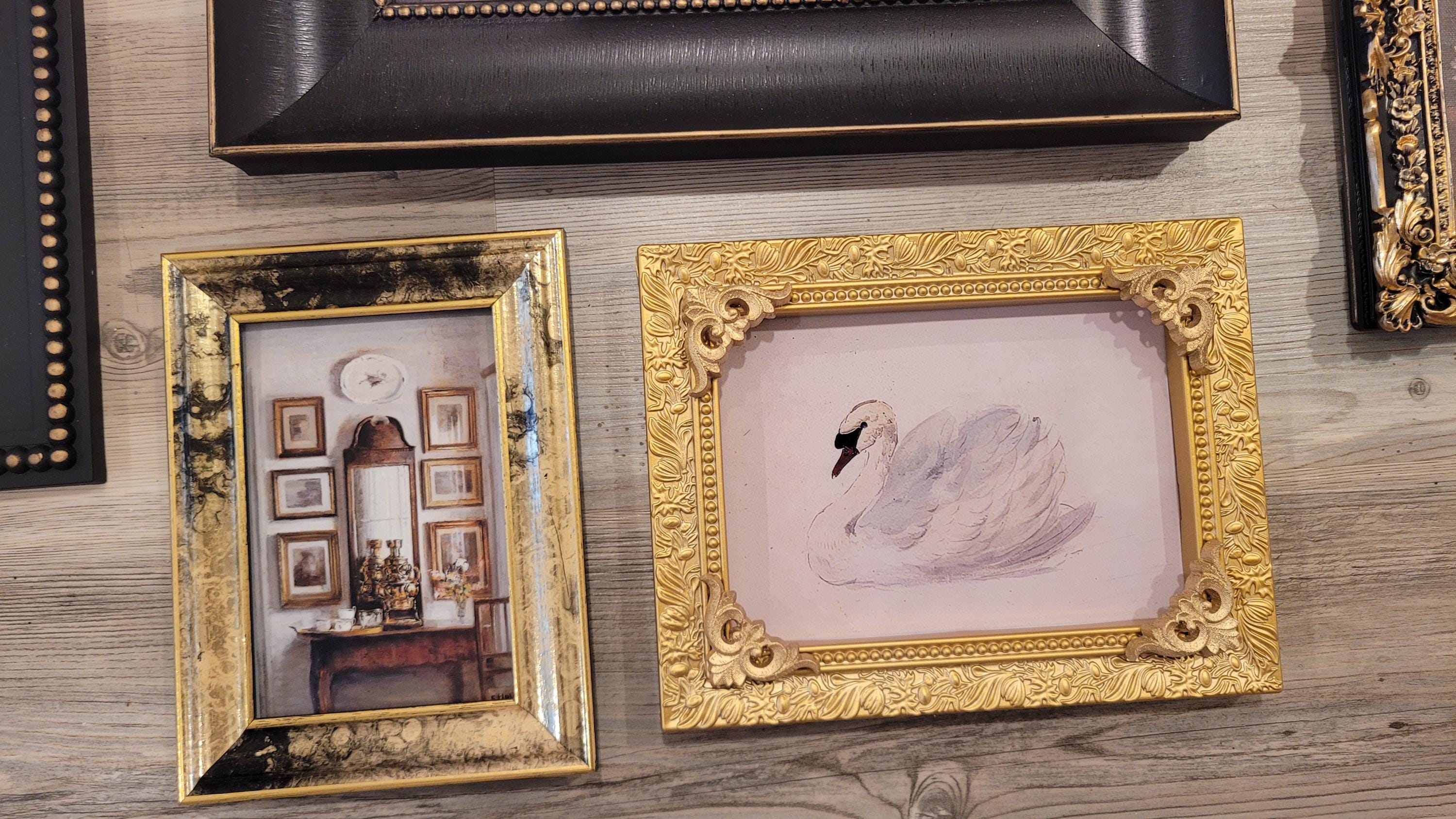 Vintage & Modern | Picture Frames | Gold Ornate Picture Frame | Moody | Dark Academia | Cottagecore | Gallery Wall Print | Maximalist