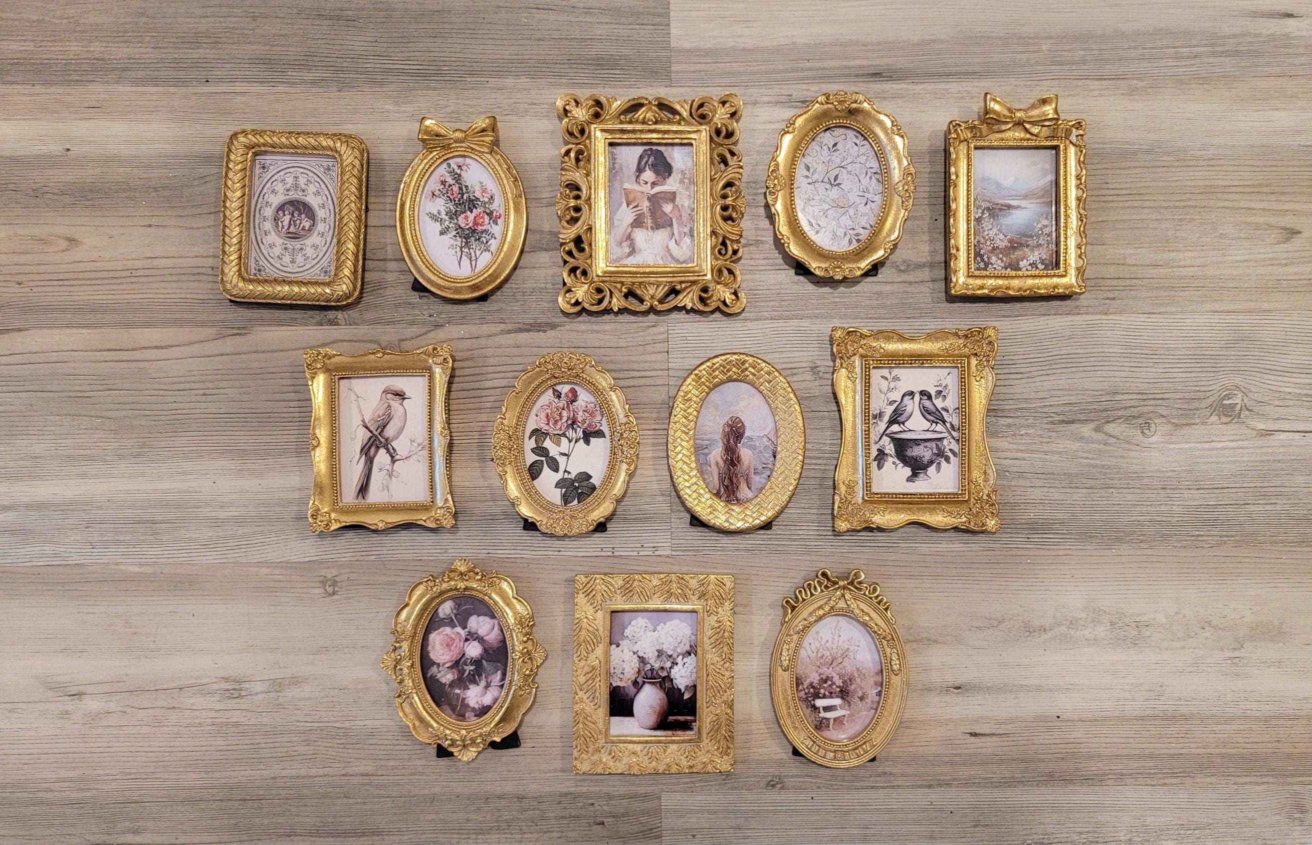Vintage & Modern | Picture Frames | Gold Ornate Picture Frame | Moody | Dark Academia | Cottagecore | Gallery Wall Print | Maximalist