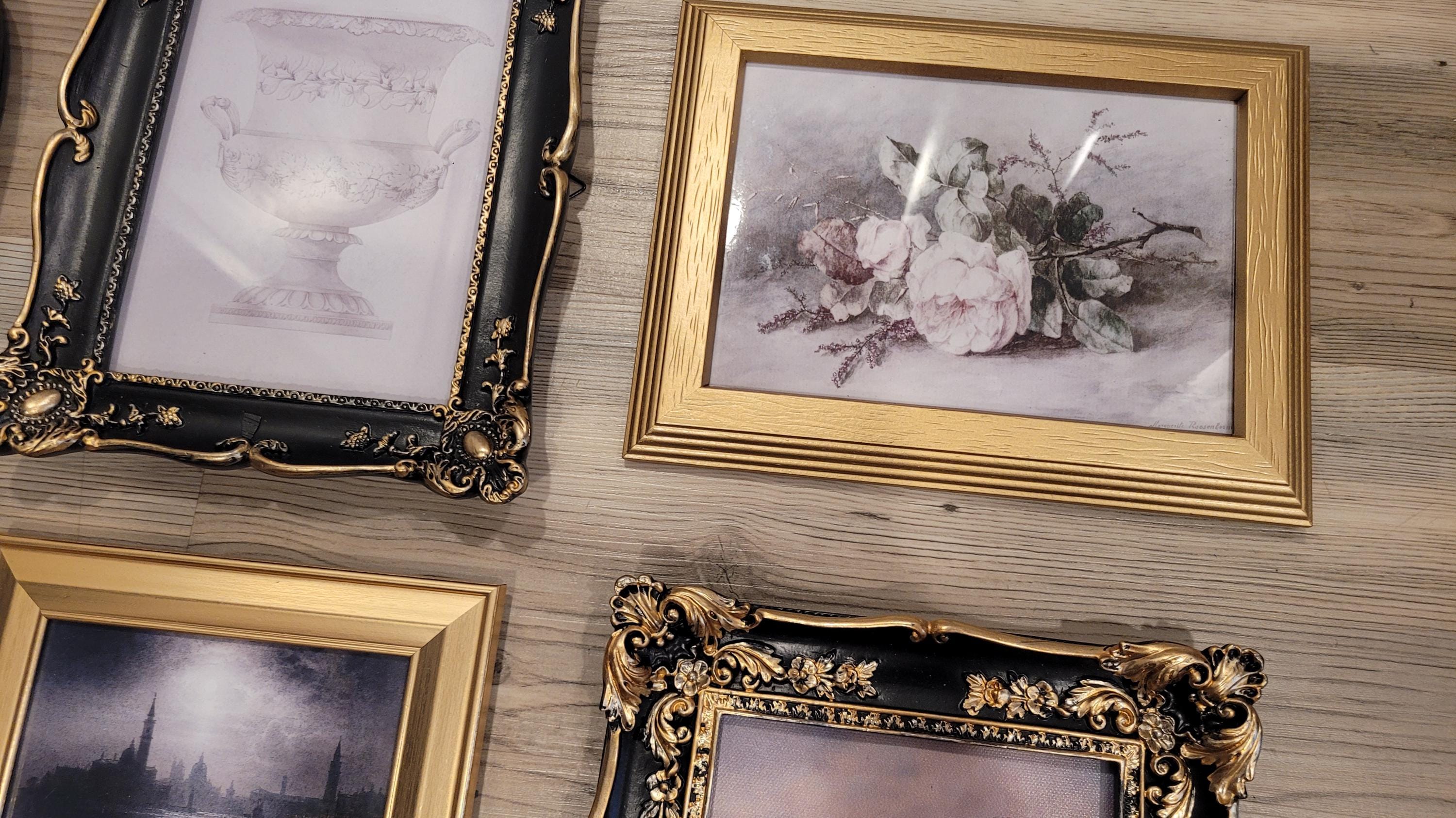 Vintage & Modern | Picture Frames | Gold Ornate Picture Frame | Moody | Dark Academia | Cottagecore | Gallery Wall Print | Maximalist