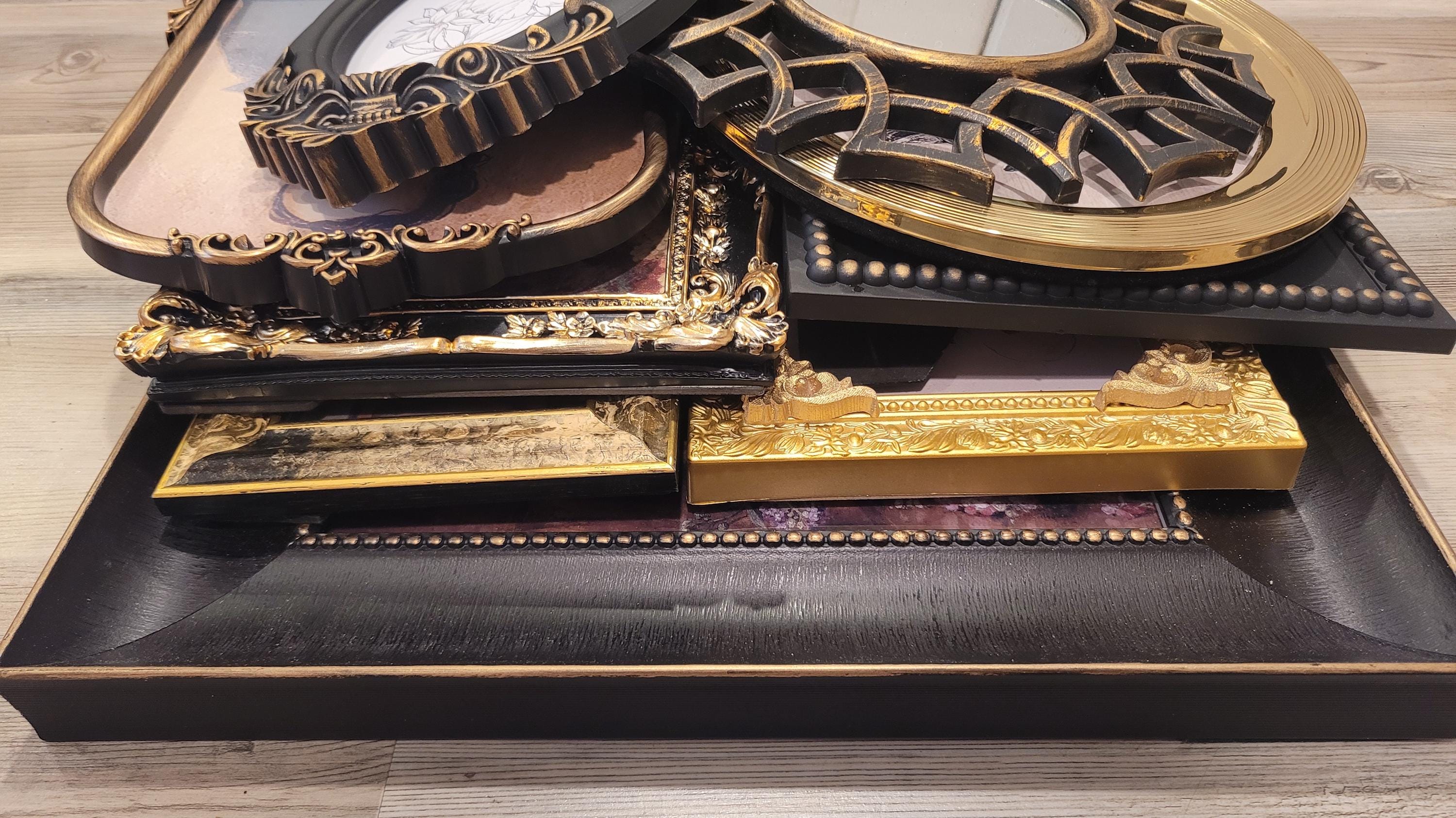 Vintage & Modern | Picture Frames | Gold Ornate Picture Frame | Moody | Dark Academia | Cottagecore | Gallery Wall Print | Maximalist