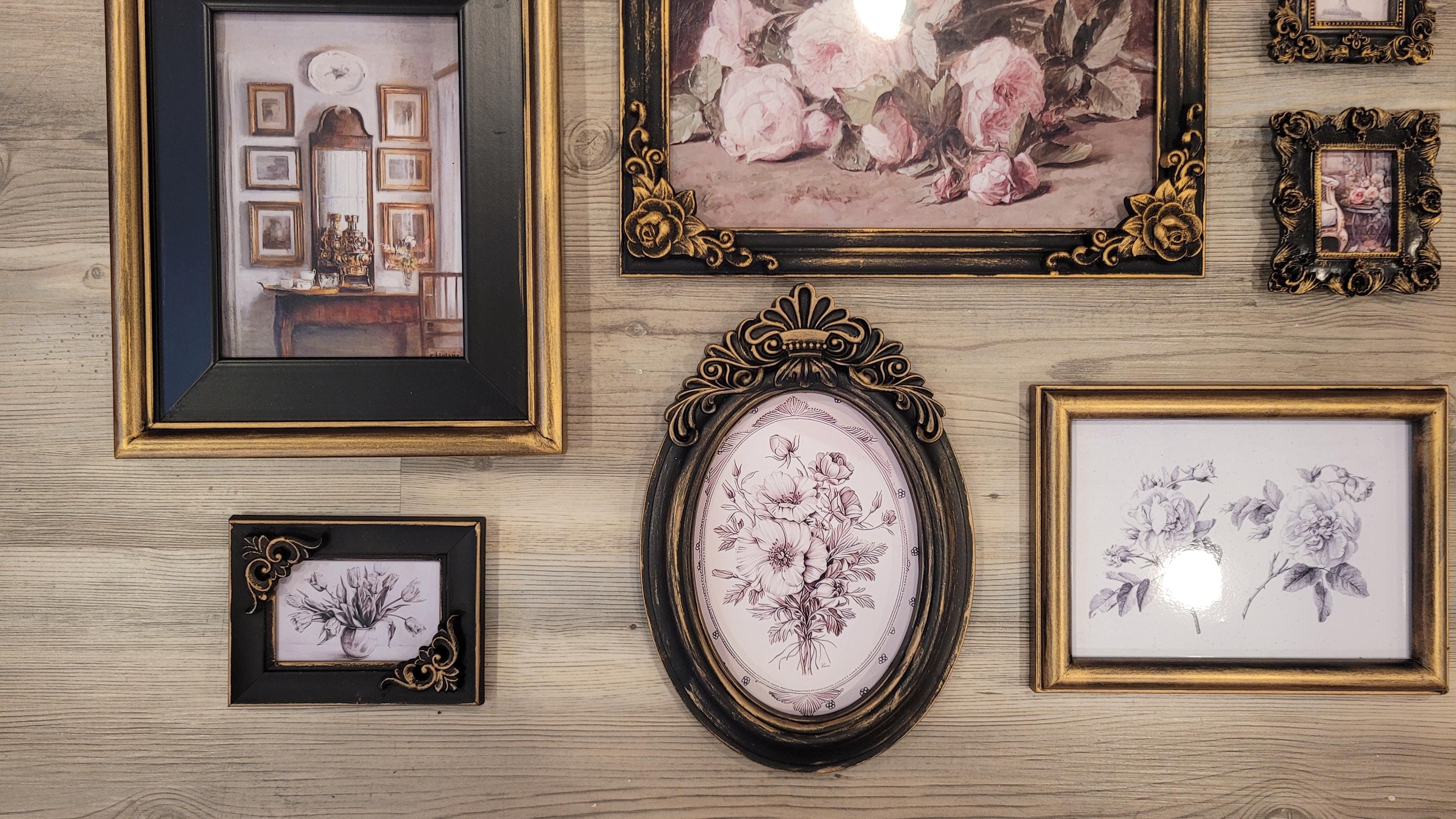 Vintage & Modern | Picture Frames | Gold Ornate Picture Frame | Moody | Dark Academia | Cottagecore | Gallery Wall Print | Maximalist