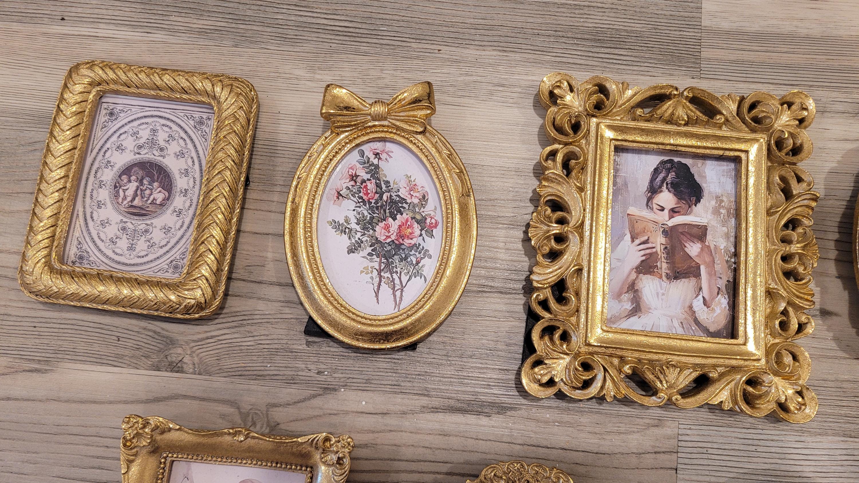 Vintage & Modern | Picture Frames | Gold Ornate Picture Frame | Moody | Dark Academia | Cottagecore | Gallery Wall Print | Maximalist
