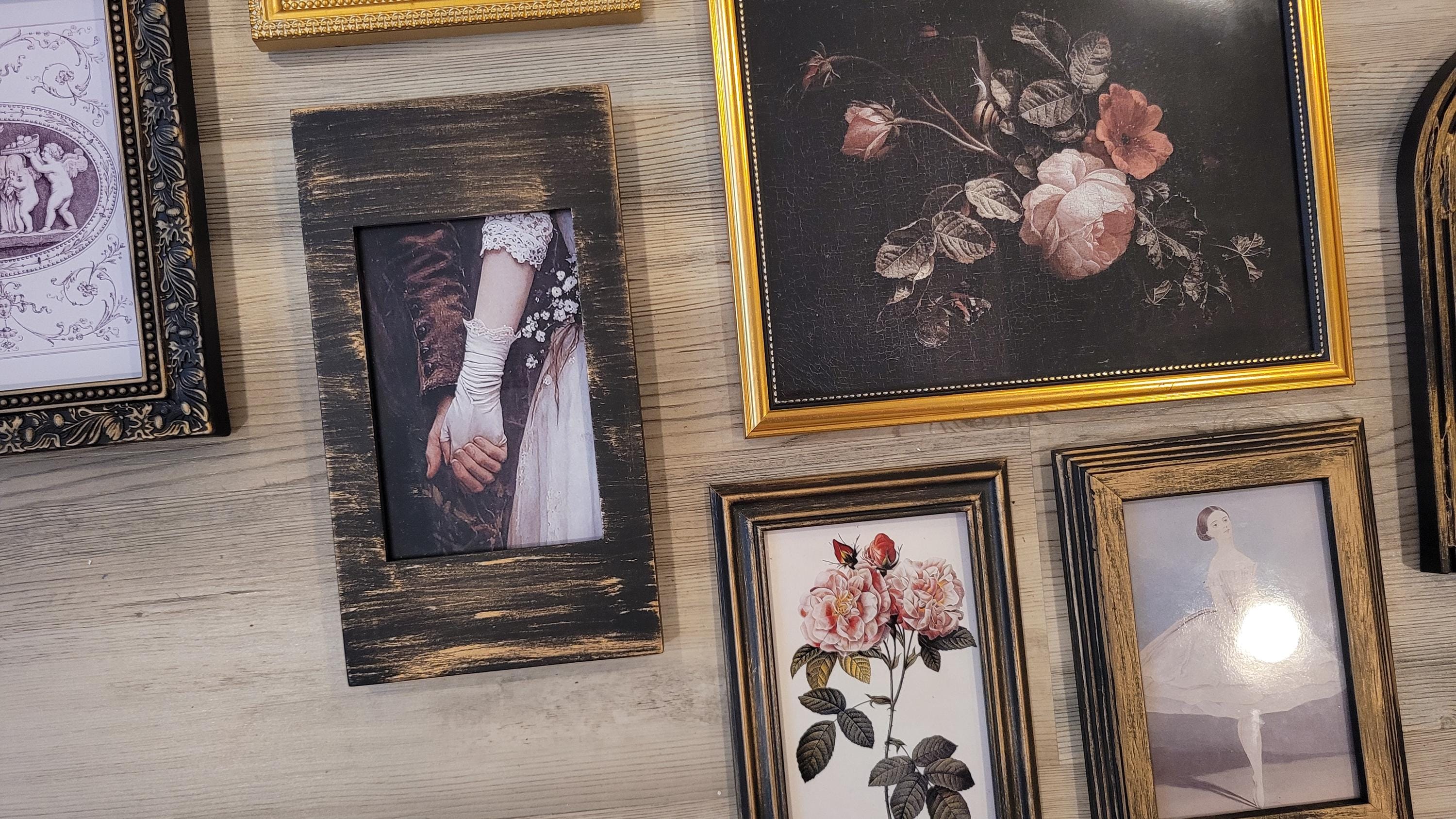 Vintage & Modern | Picture Frames Mirror | Gold Ornate Picture Frame | Moody | Dark Academia | Cottagecore | Gallery Wall Print | Maximalist