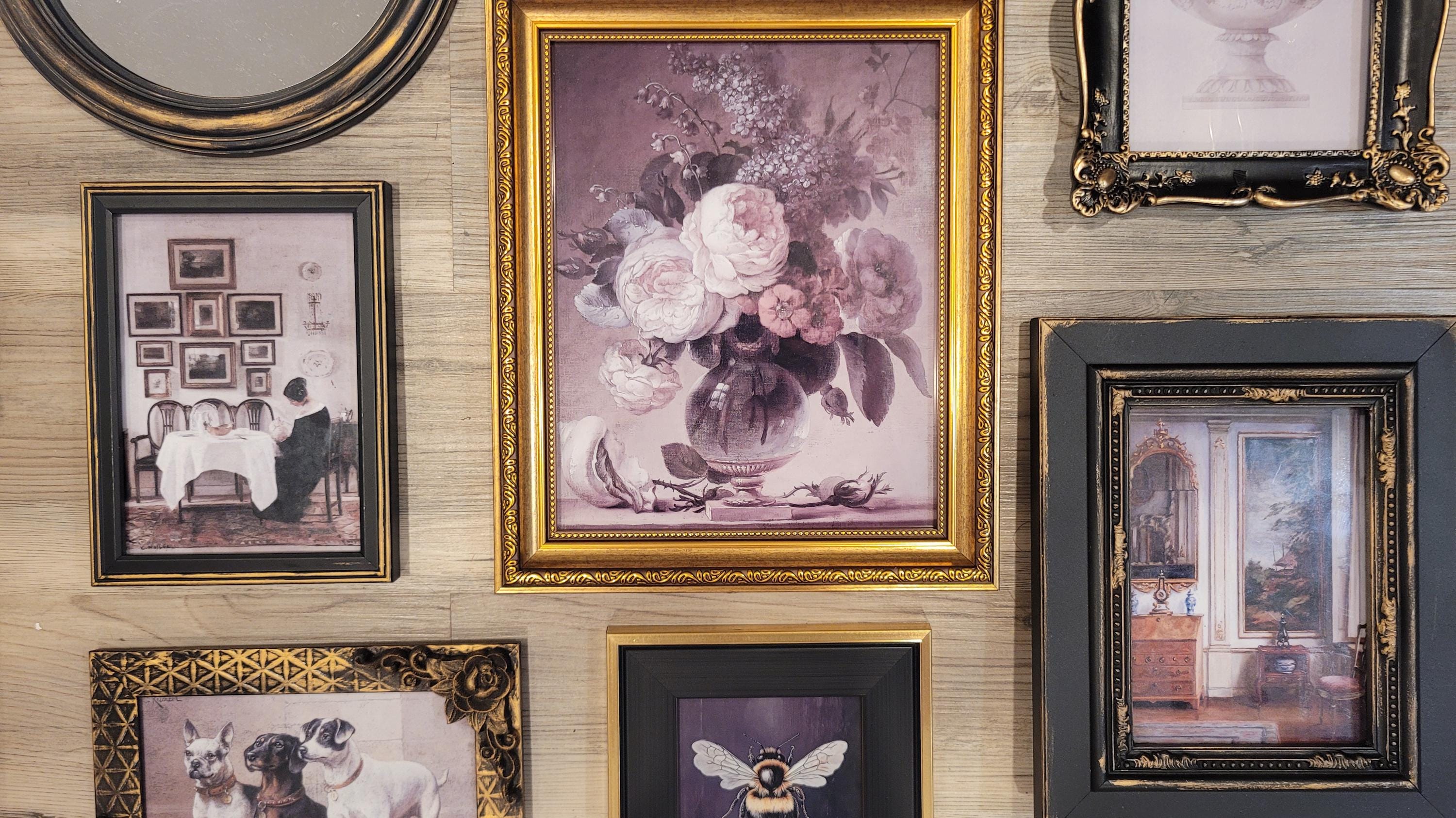 Vintage & Modern | Picture Frames | Gold Ornate Picture Frame | Moody | Dark Academia | Cottagecore | Gallery Wall Print | Maximalist