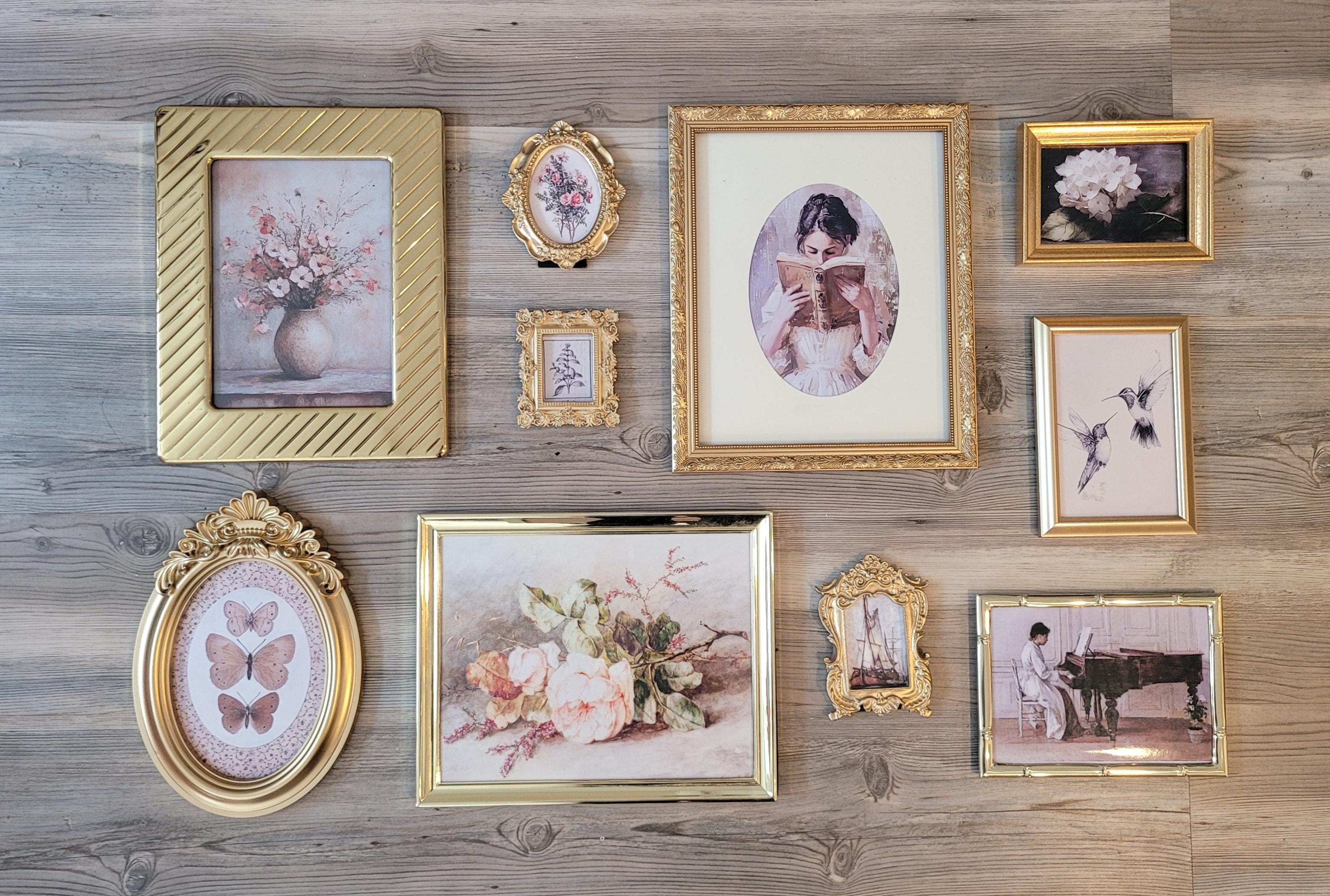Vintage & Modern | Picture Frames | Gold Ornate Picture Frame | Moody | Dark Academia | Cottagecore | Gallery Wall Print | Maximalist