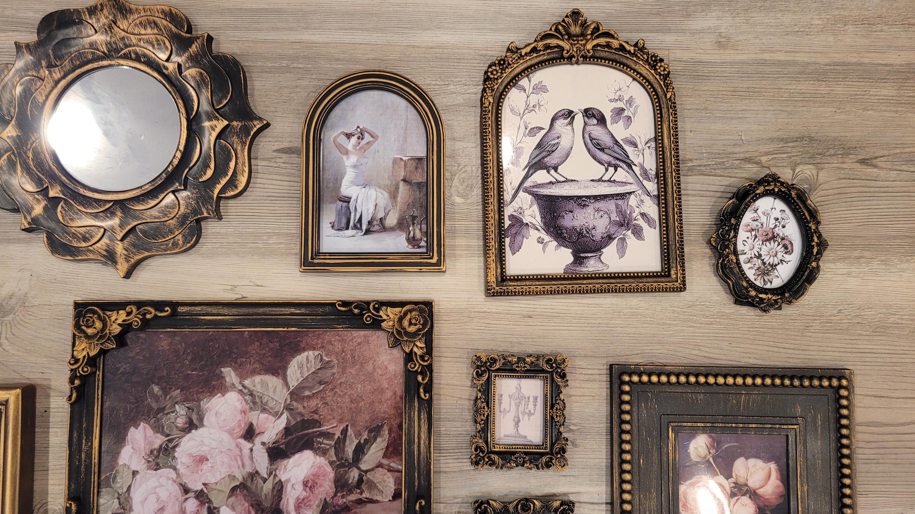 Vintage & Modern | Picture Frames | Gold Ornate Picture Frame | Moody | Dark Academia | Cottagecore | Gallery Wall Print | Maximalist