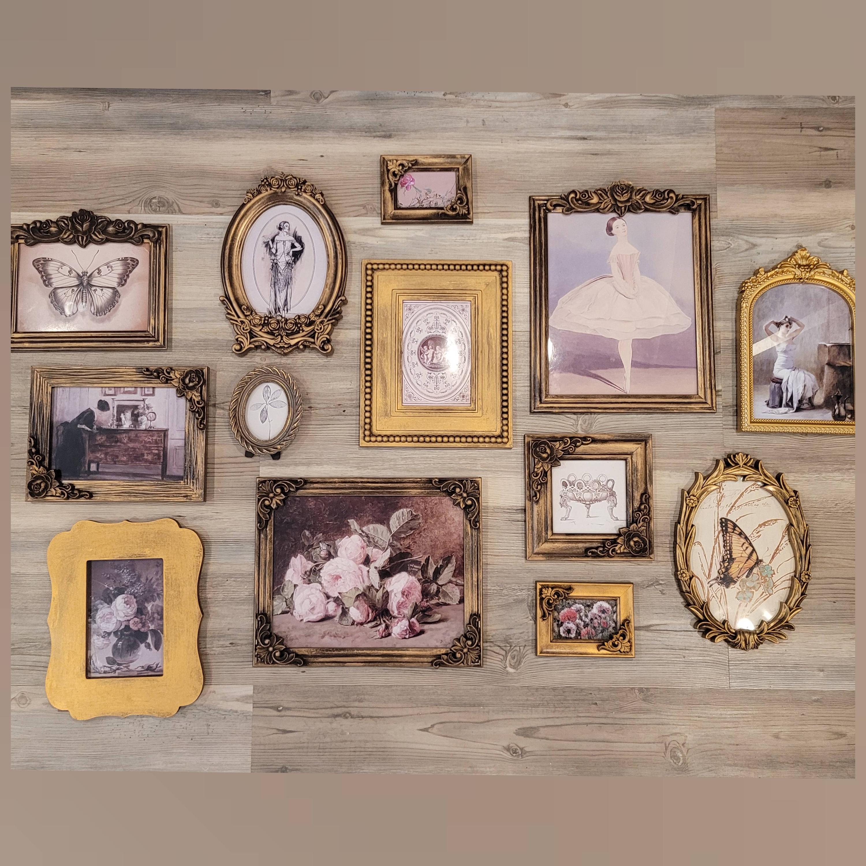 Vintage & Modern | Picture Frames | Gold Ornate Picture Frame | Moody | Dark Academia | Cottagecore | Gallery Wall Print | Maximalist
