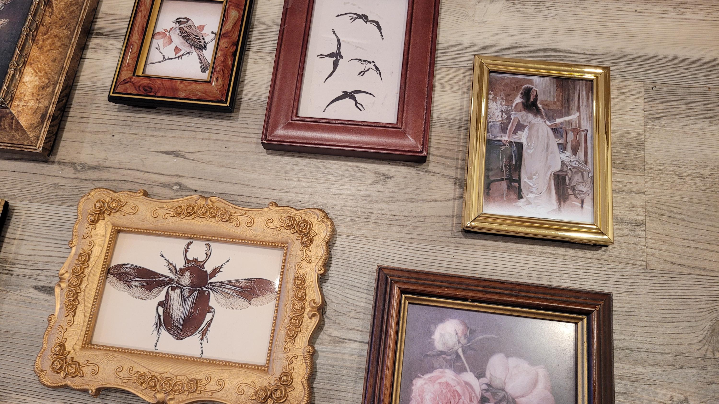 Vintage & Modern | Picture Frames | Gold Ornate Picture Frame | Moody | Dark Academia | Cottagecore | Gallery Wall Print | Maximalist