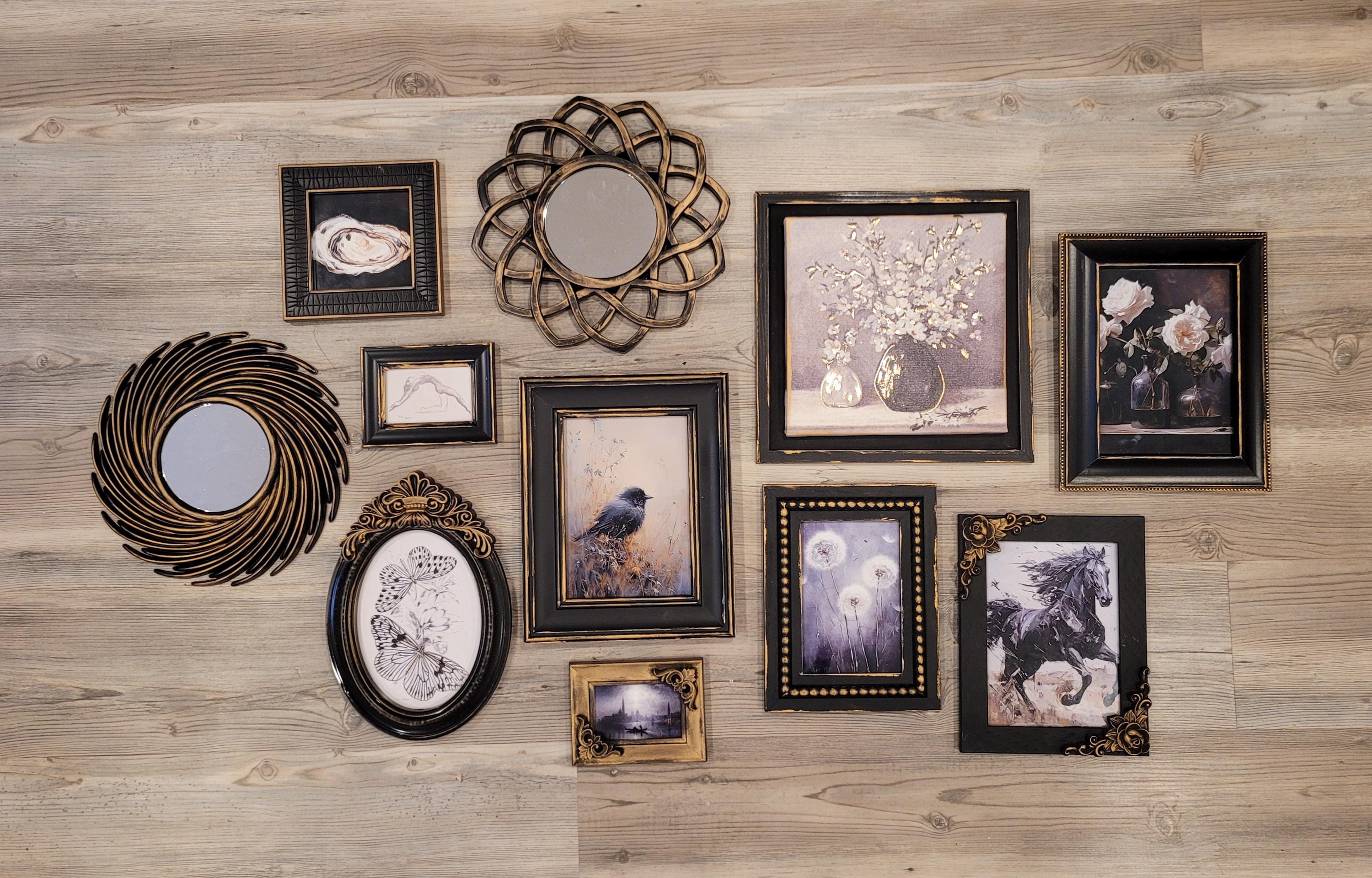 Vintage & Modern | Picture Frames | Gold Ornate Picture Frame | Moody | Dark Academia | Cottagecore | Gallery Wall Print | Maximalist
