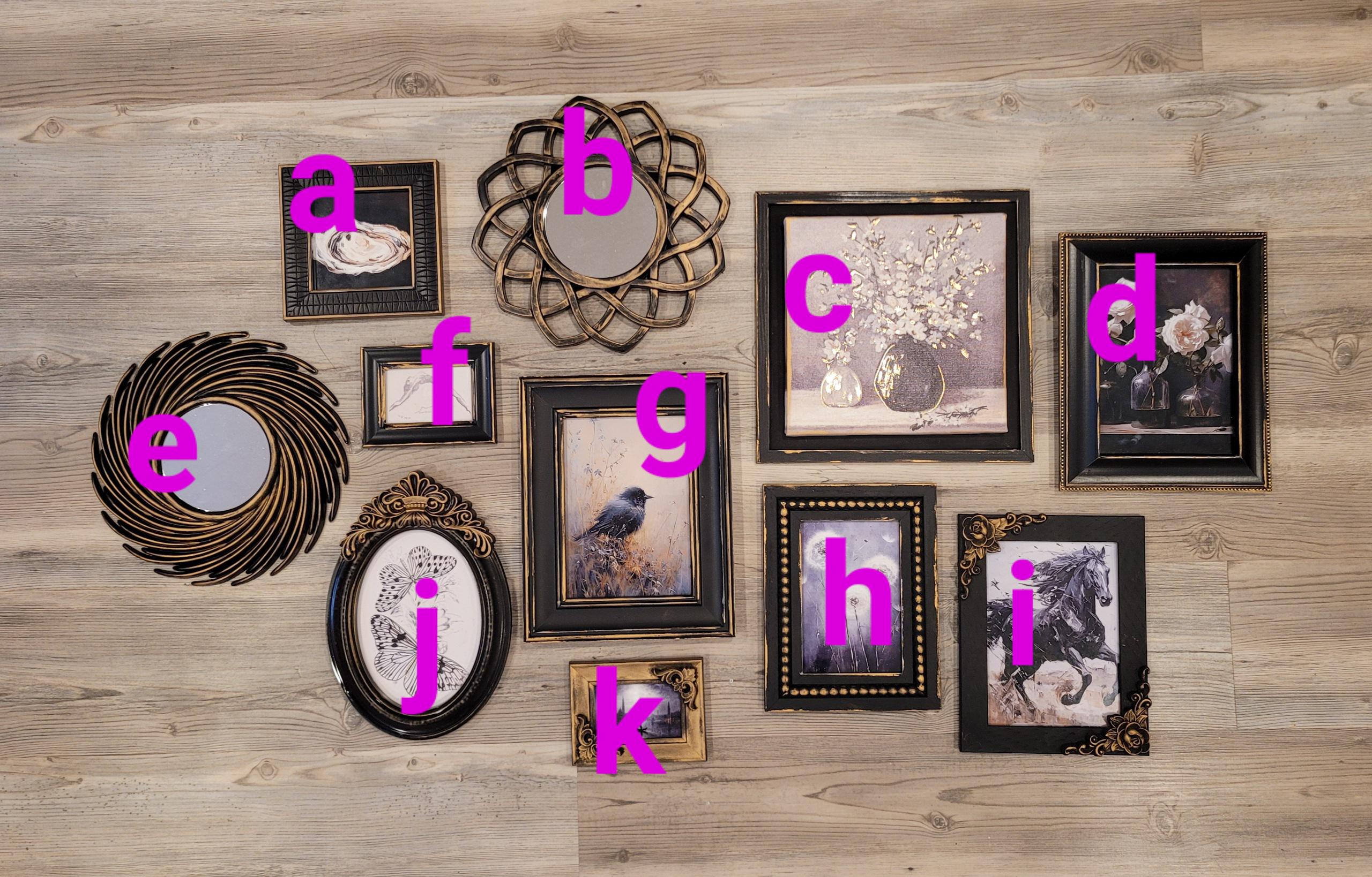 Vintage & Modern | Picture Frames | Gold Ornate Picture Frame | Moody | Dark Academia | Cottagecore | Gallery Wall Print | Maximalist