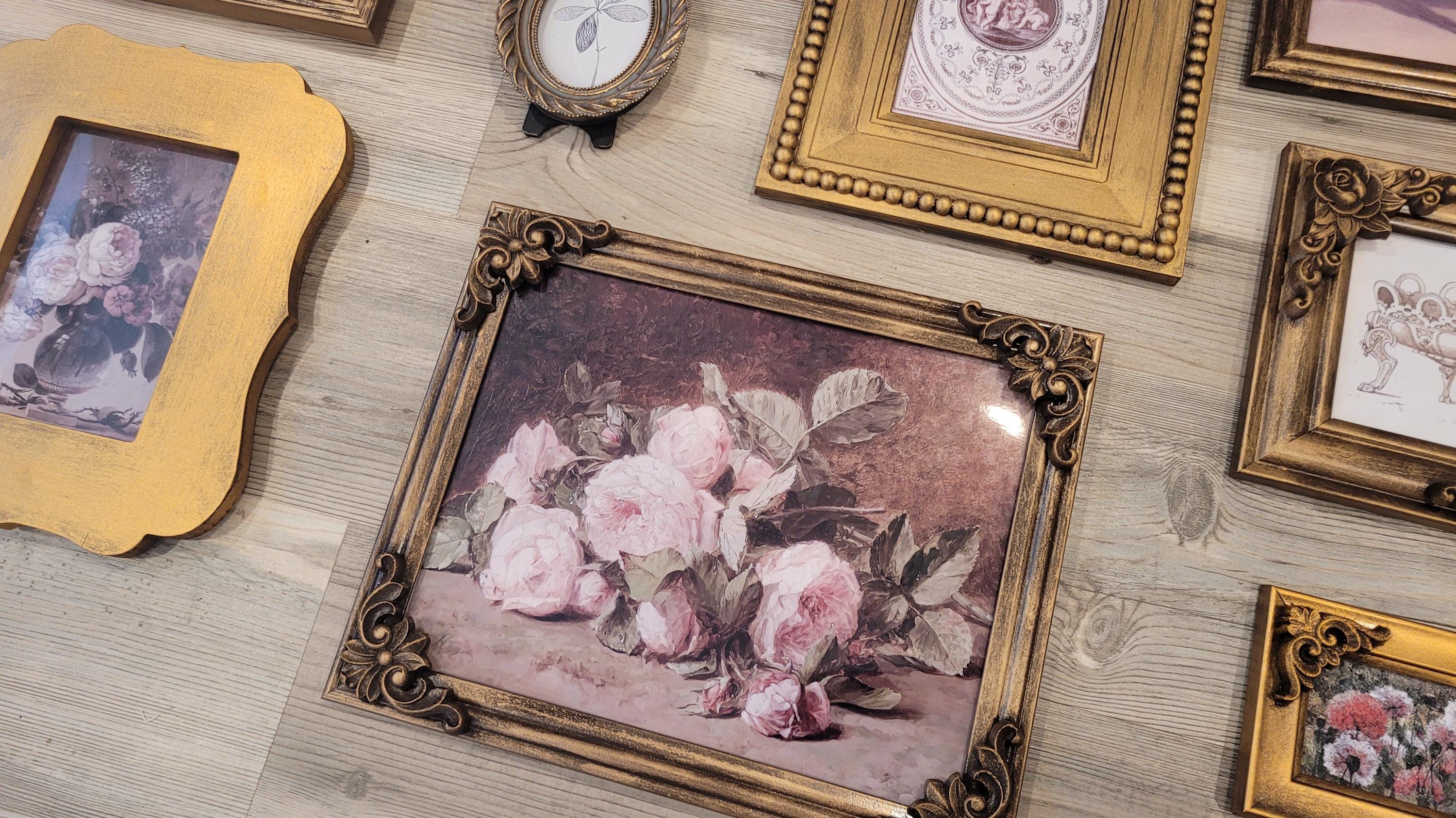 Vintage & Modern | Picture Frames | Gold Ornate Picture Frame | Moody | Dark Academia | Cottagecore | Gallery Wall Print | Maximalist