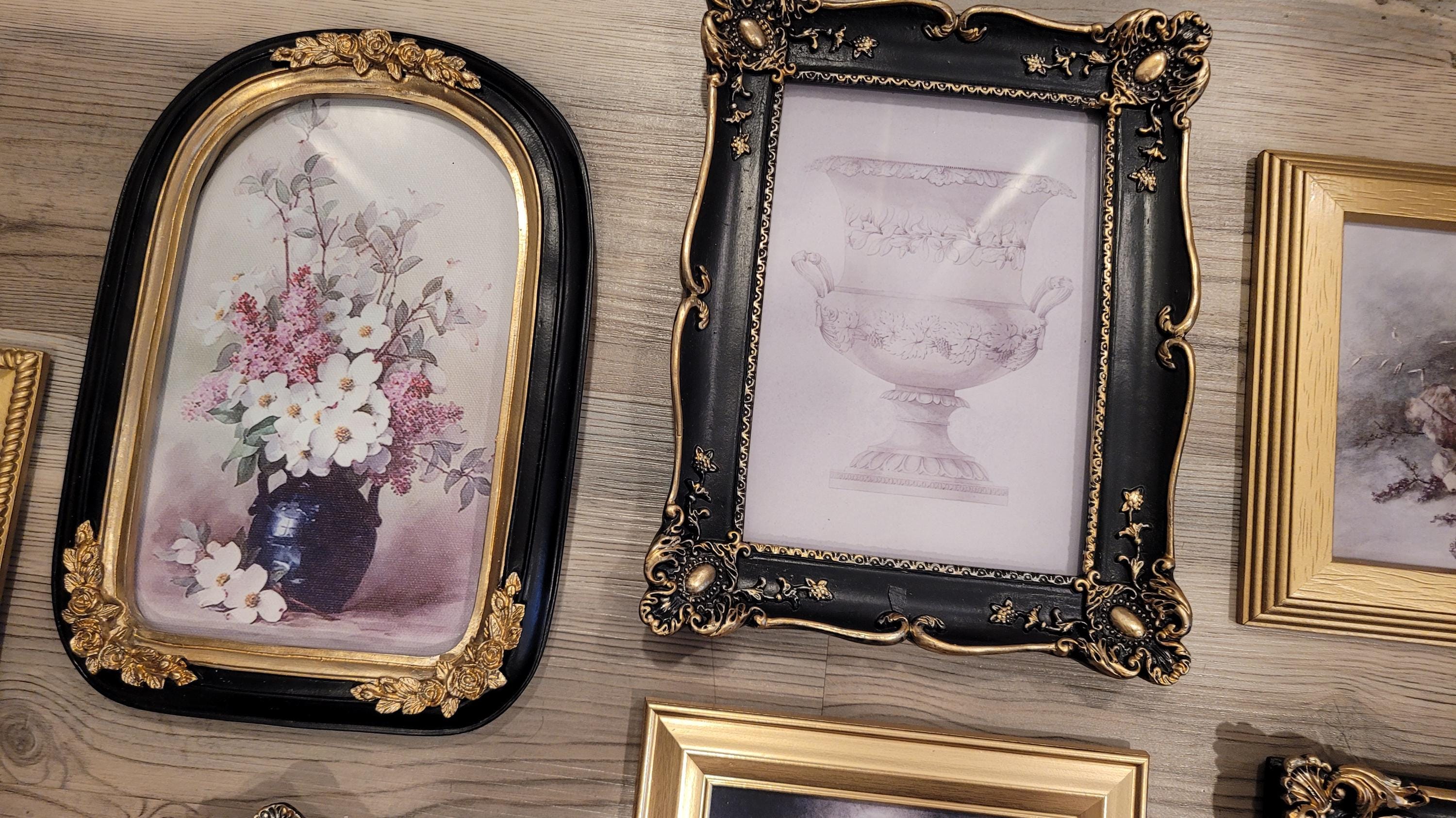 Vintage & Modern | Picture Frames | Gold Ornate Picture Frame | Moody | Dark Academia | Cottagecore | Gallery Wall Print | Maximalist