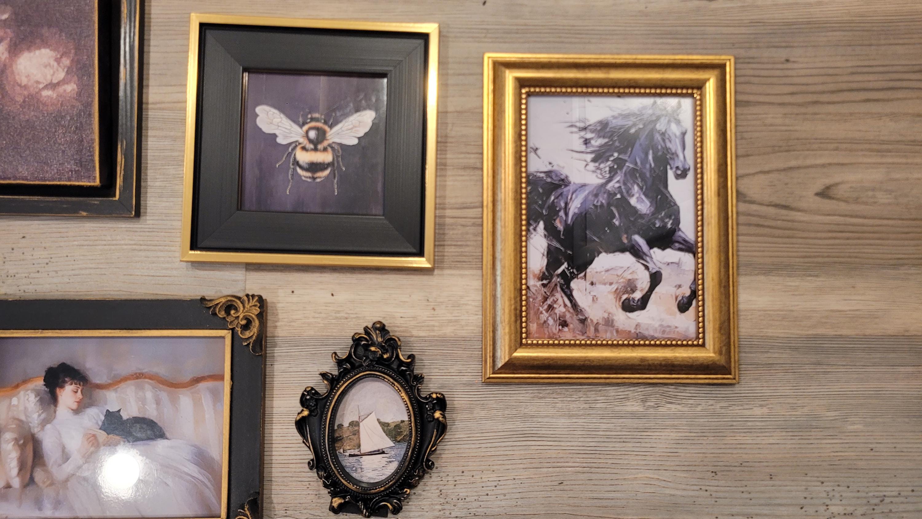Vintage & Modern | Picture Frames | Gold Ornate Picture Frame | Moody | Dark Academia | Cottagecore | Gallery Wall Print | Maximalist