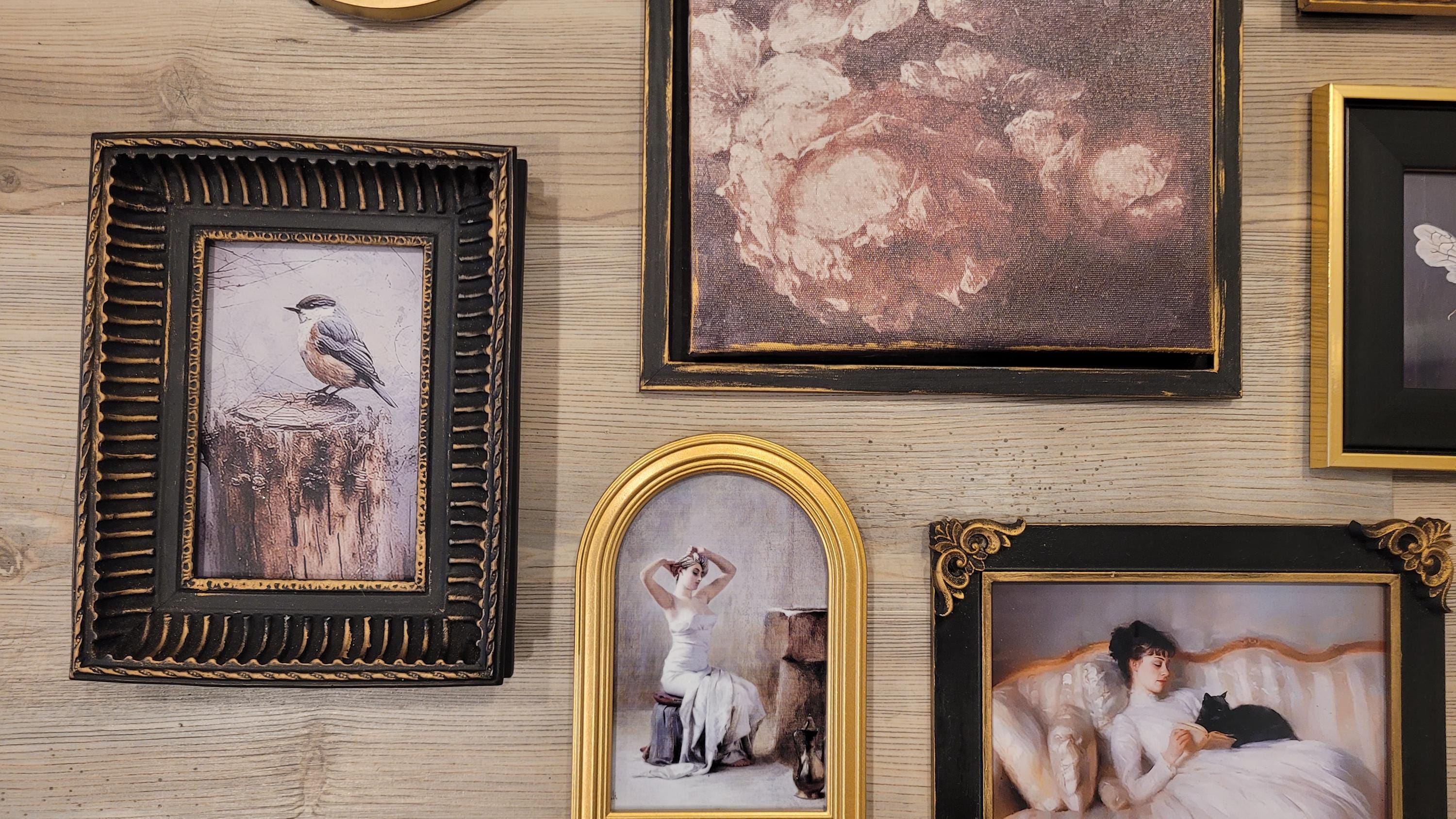 Vintage & Modern | Picture Frames | Gold Ornate Picture Frame | Moody | Dark Academia | Cottagecore | Gallery Wall Print | Maximalist
