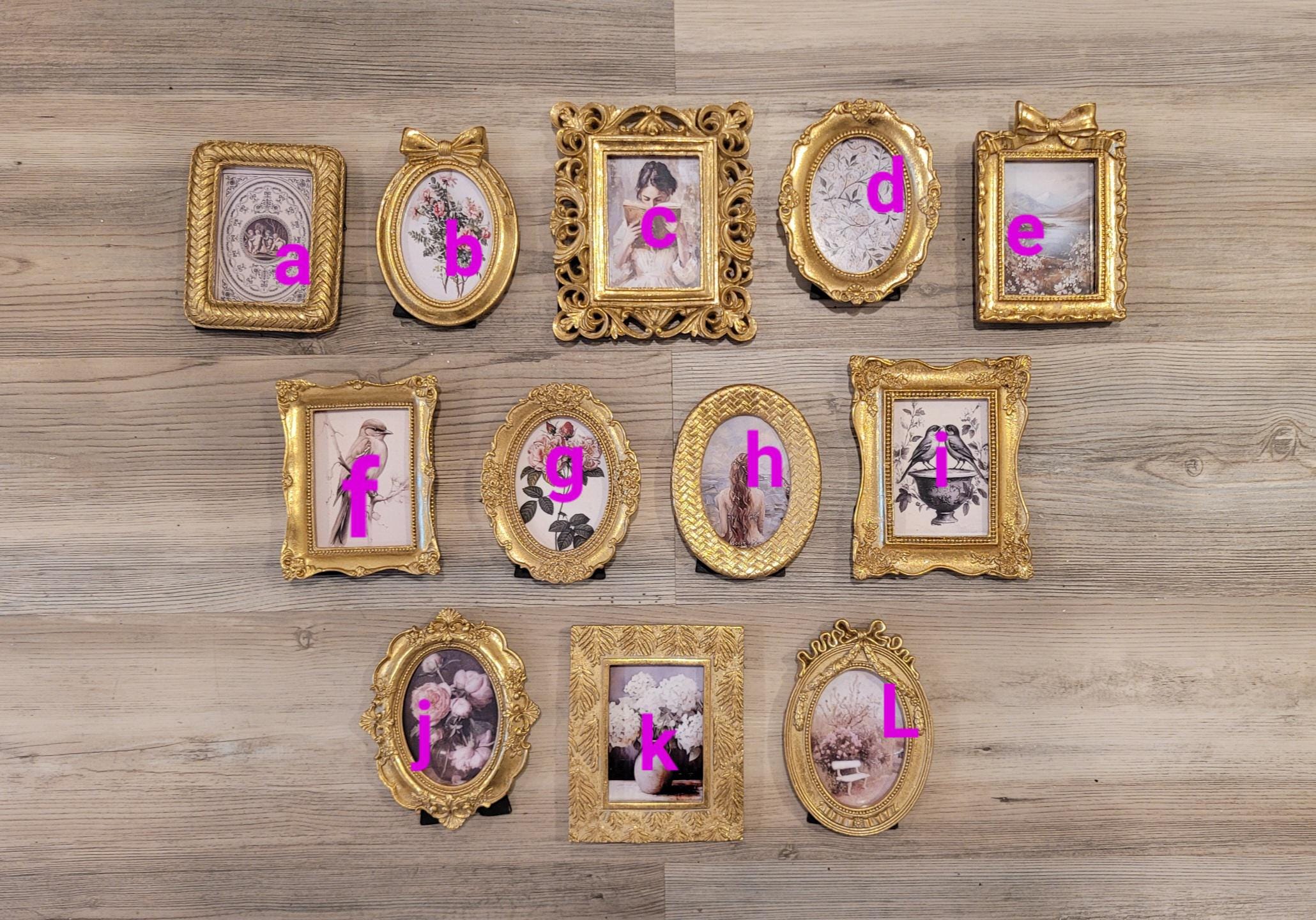 Vintage & Modern | Picture Frames | Gold Ornate Picture Frame | Moody | Dark Academia | Cottagecore | Gallery Wall Print | Maximalist