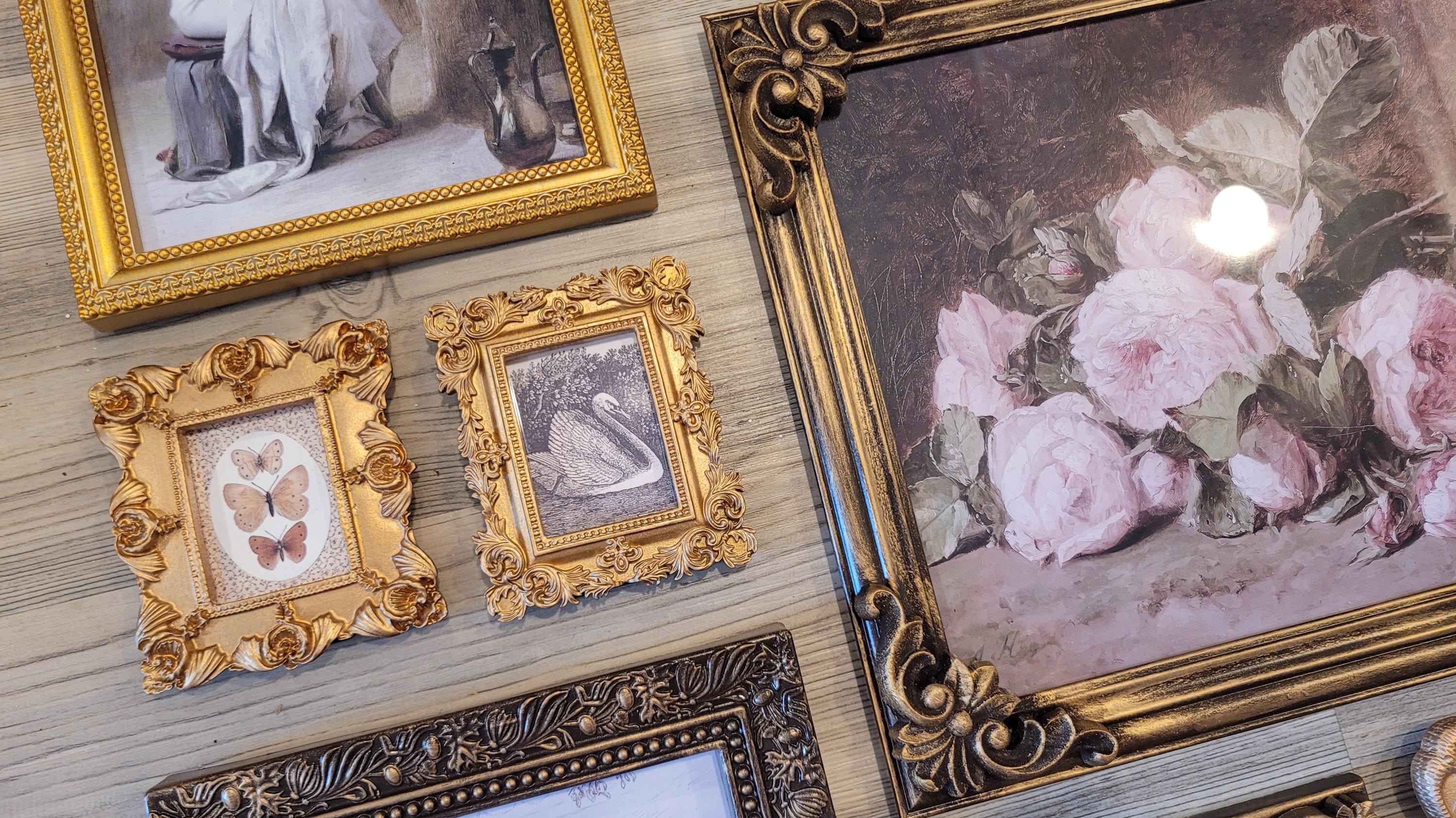 Vintage & Modern | Picture Frames | Gold Ornate Picture Frame | Moody | Dark Academia | Cottagecore | Gallery Wall Print | Maximalist
