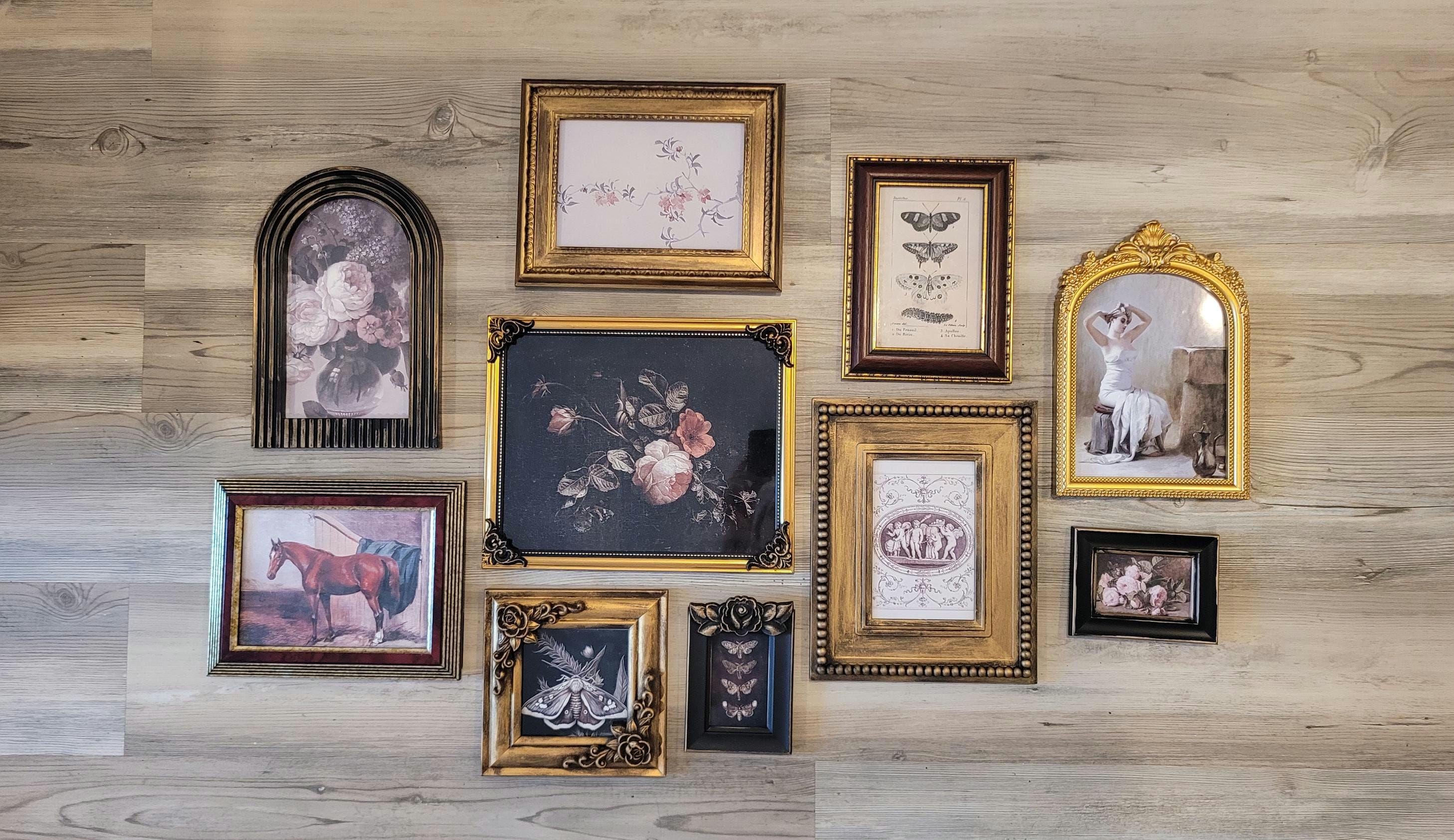 Vintage & Modern | Picture Frames | Gold Ornate Picture Frame | Moody | Dark Academia | Cottagecore | Gallery Wall Print | Maximalist