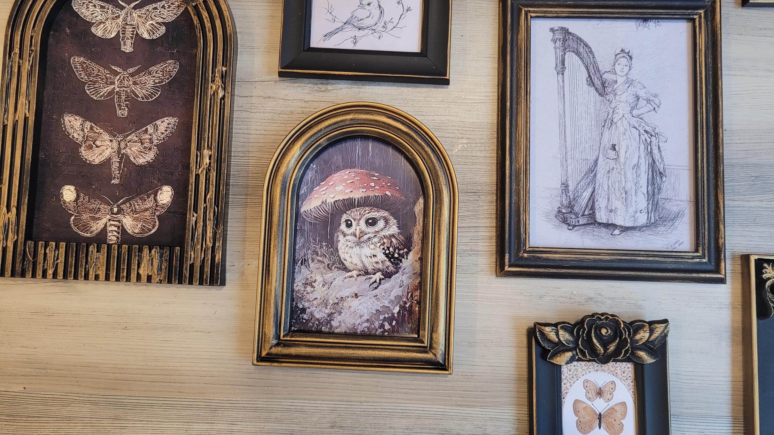 Vintage & Modern | Picture Frames | Gold Ornate Picture Frame | Moody | Dark Academia | Cottagecore | Gallery Wall Print | Maximalist