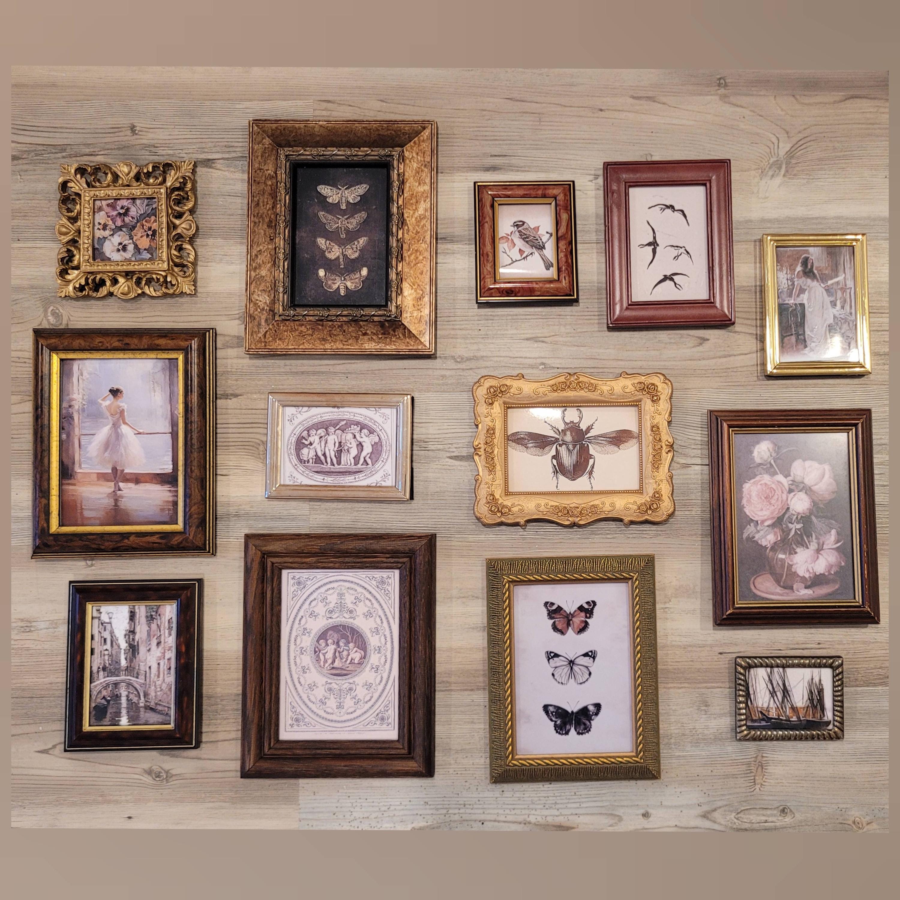 Vintage & Modern | Picture Frames | Gold Ornate Picture Frame | Moody | Dark Academia | Cottagecore | Gallery Wall Print | Maximalist