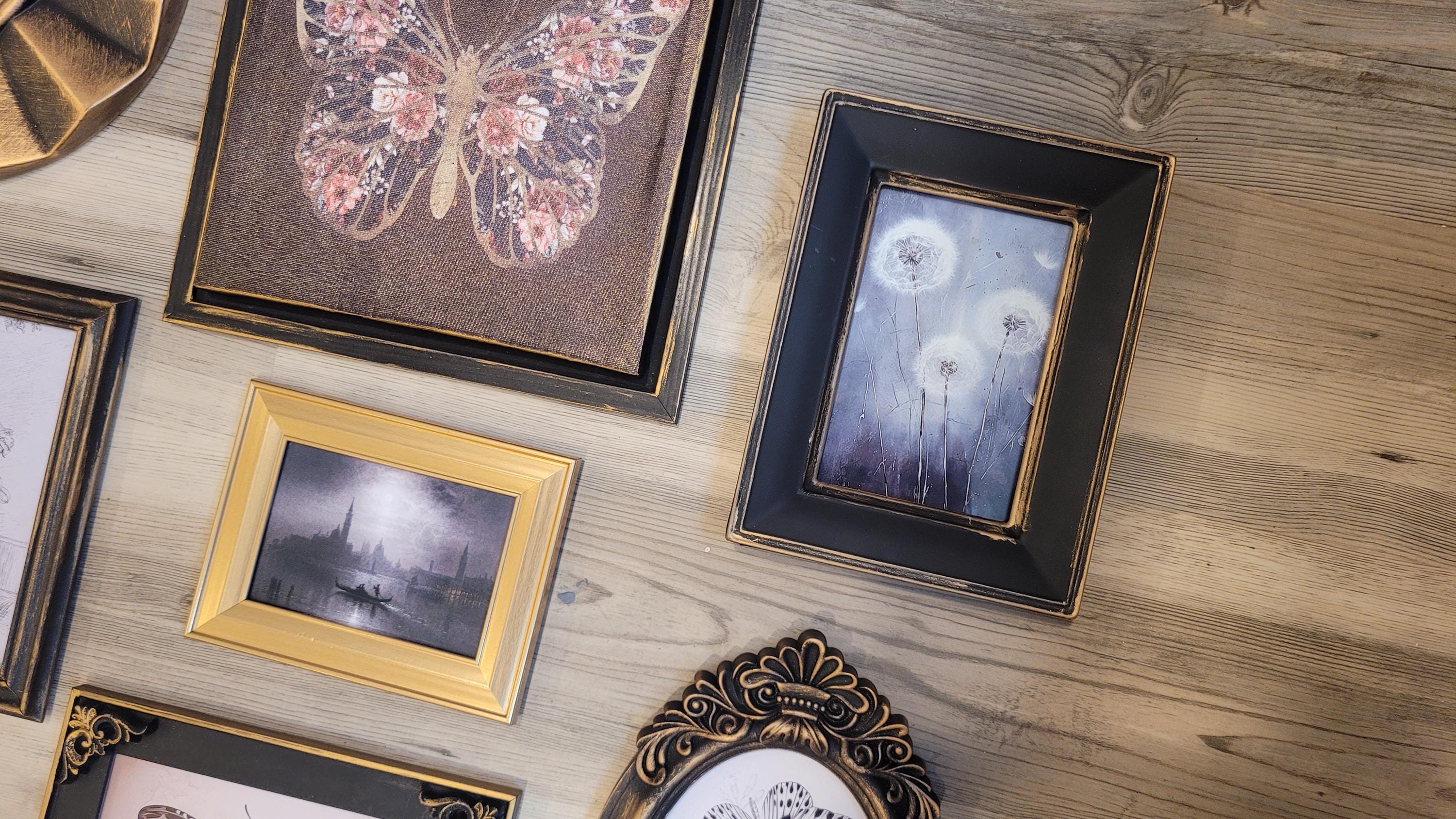 Vintage & Modern | Picture Frames | Gold Ornate Picture Frame | Moody | Dark Academia | Cottagecore | Gallery Wall Print | Maximalist