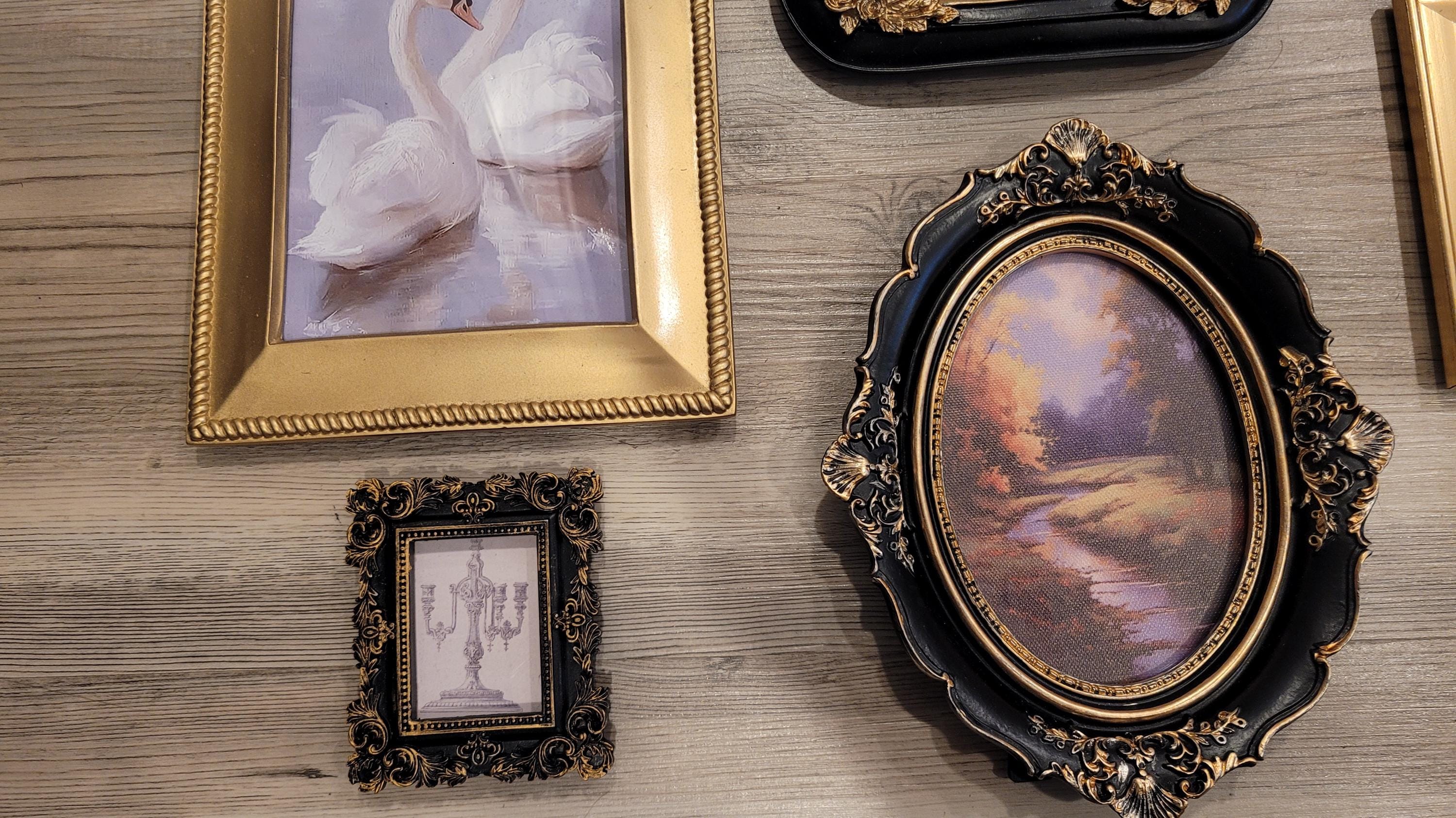 Vintage & Modern | Picture Frames | Gold Ornate Picture Frame | Moody | Dark Academia | Cottagecore | Gallery Wall Print | Maximalist