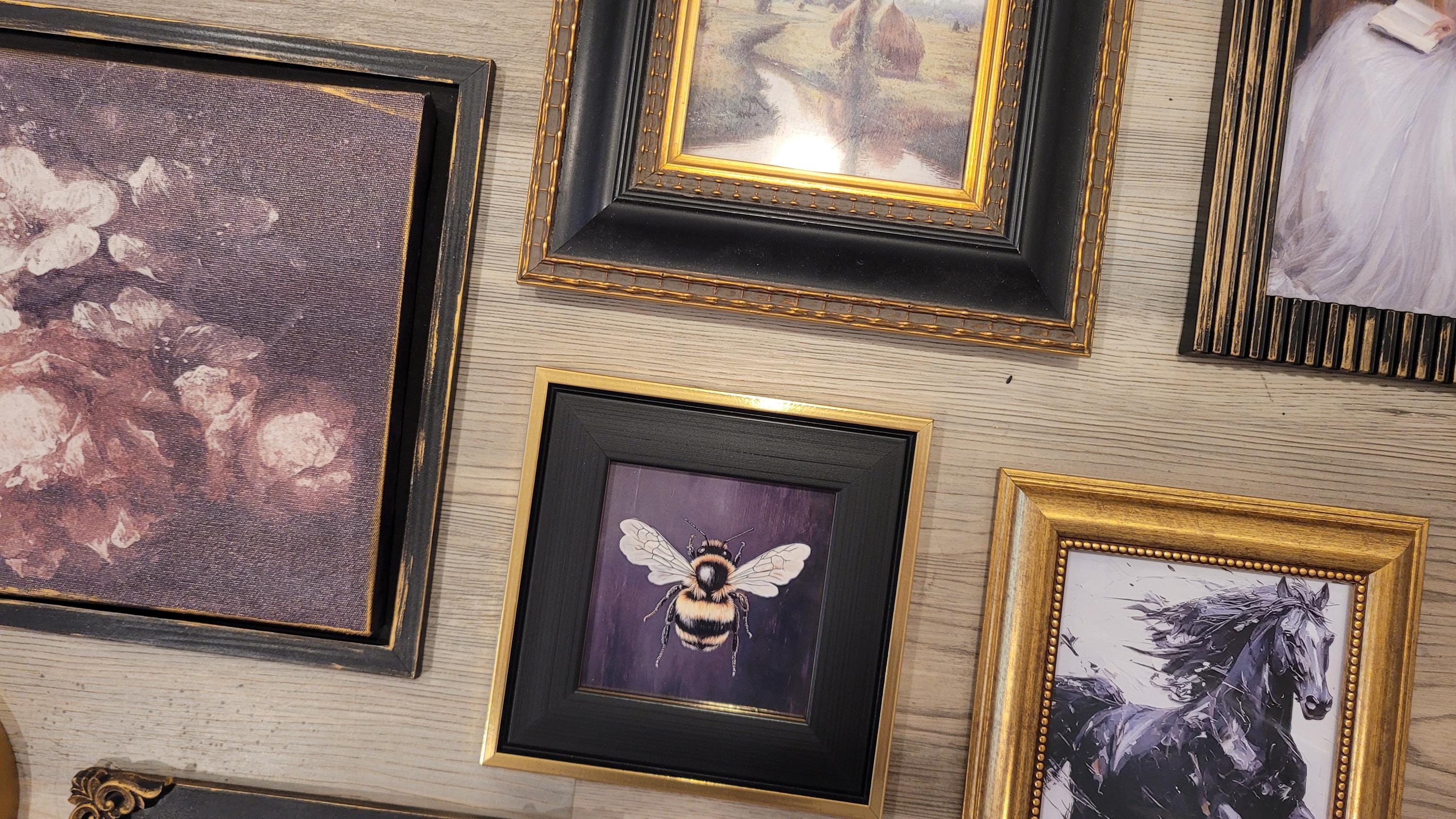 Vintage & Modern | Picture Frames | Gold Ornate Picture Frame | Moody | Dark Academia | Cottagecore | Gallery Wall Print | Maximalist