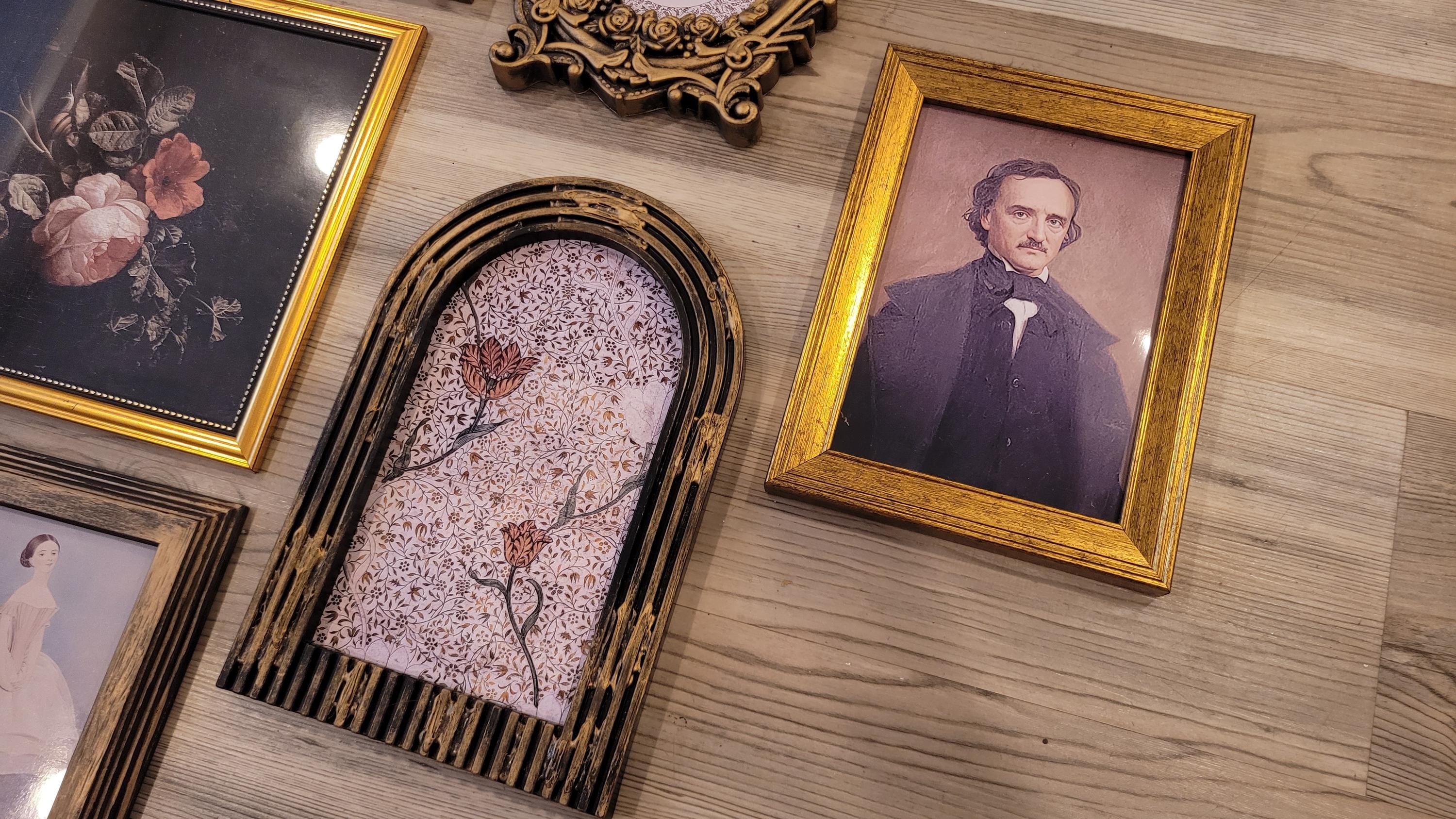 Vintage & Modern | Picture Frames Mirror | Gold Ornate Picture Frame | Moody | Dark Academia | Cottagecore | Gallery Wall Print | Maximalist