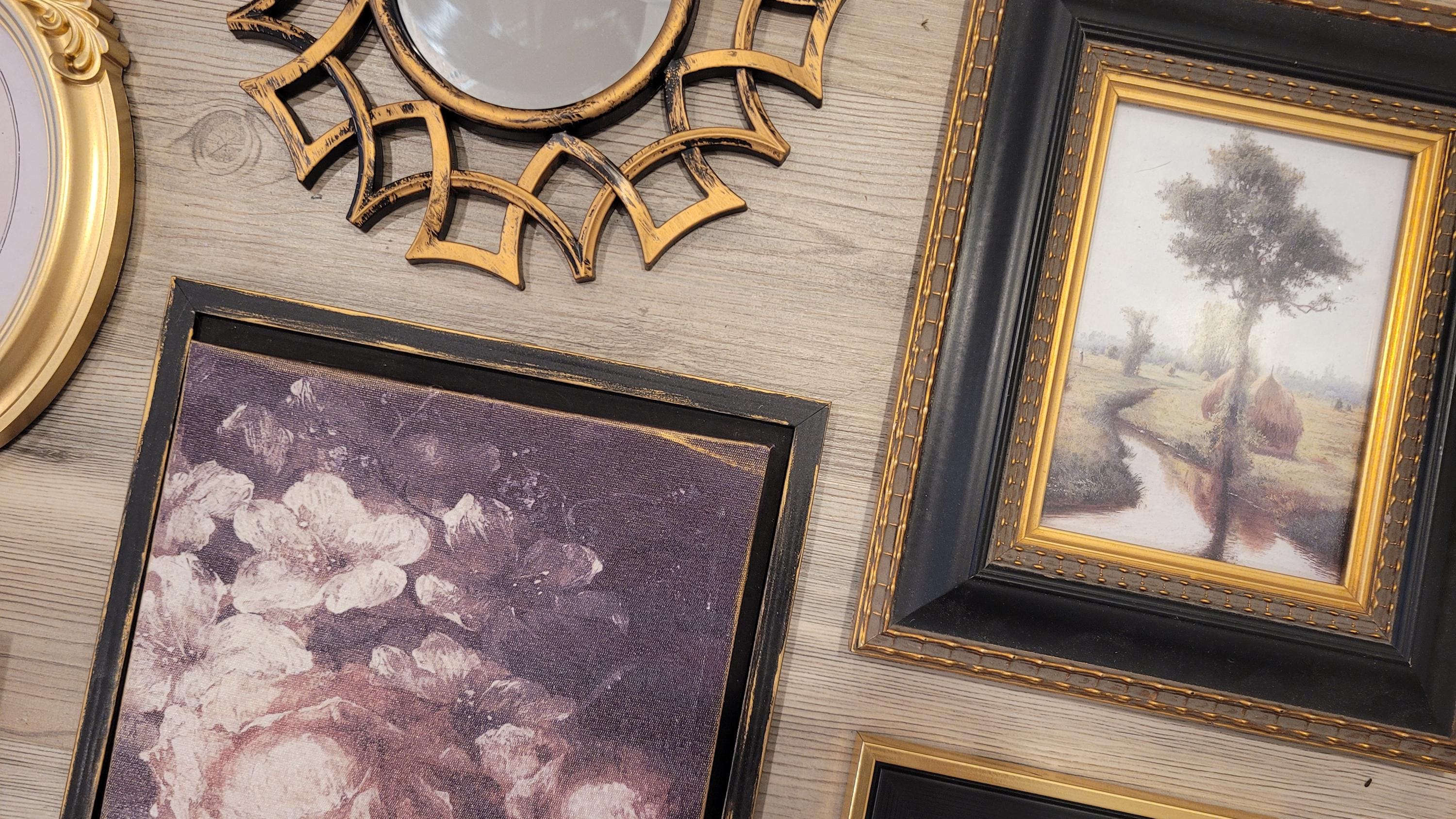 Vintage & Modern | Picture Frames | Gold Ornate Picture Frame | Moody | Dark Academia | Cottagecore | Gallery Wall Print | Maximalist