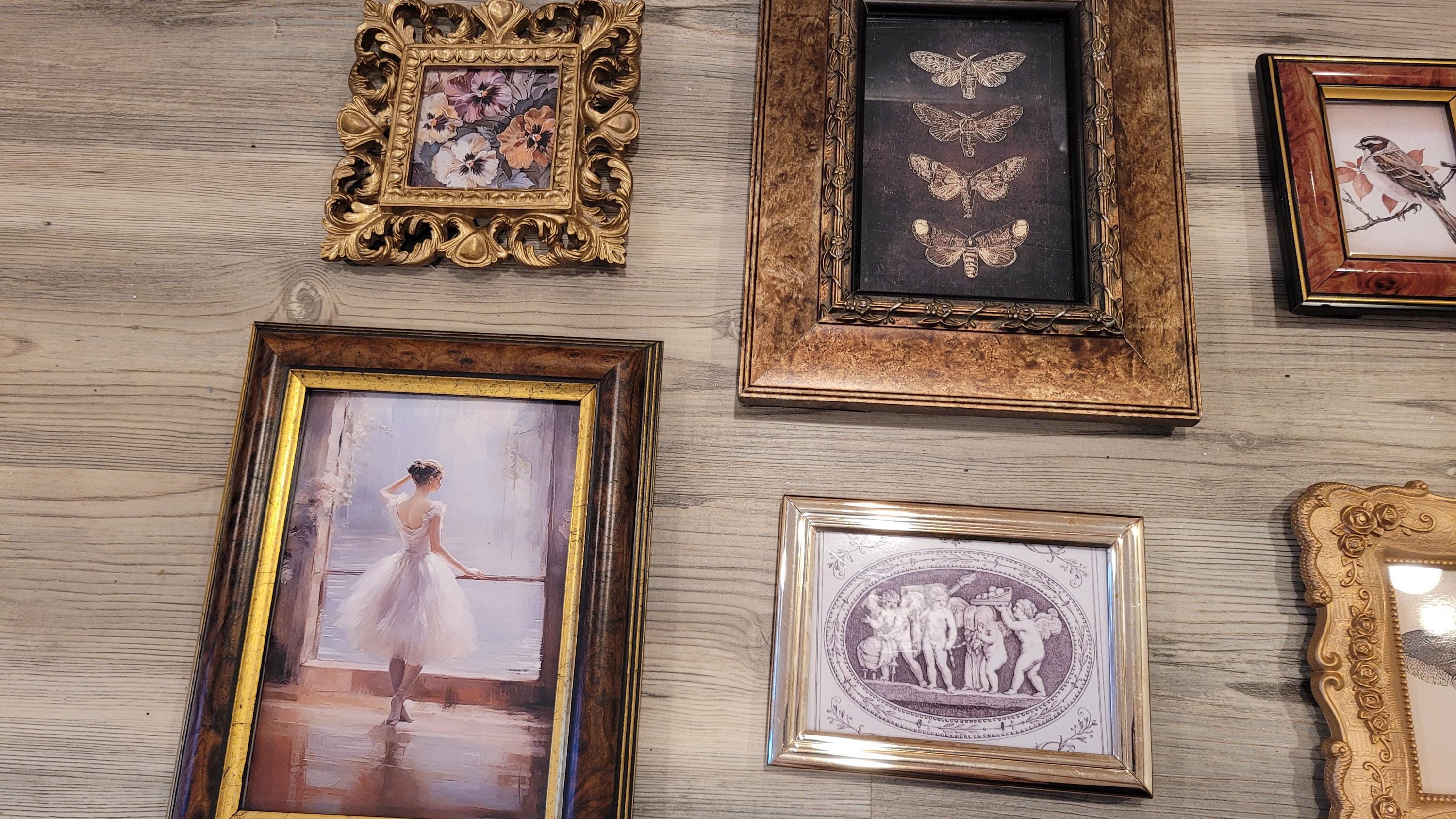Vintage & Modern | Picture Frames | Gold Ornate Picture Frame | Moody | Dark Academia | Cottagecore | Gallery Wall Print | Maximalist