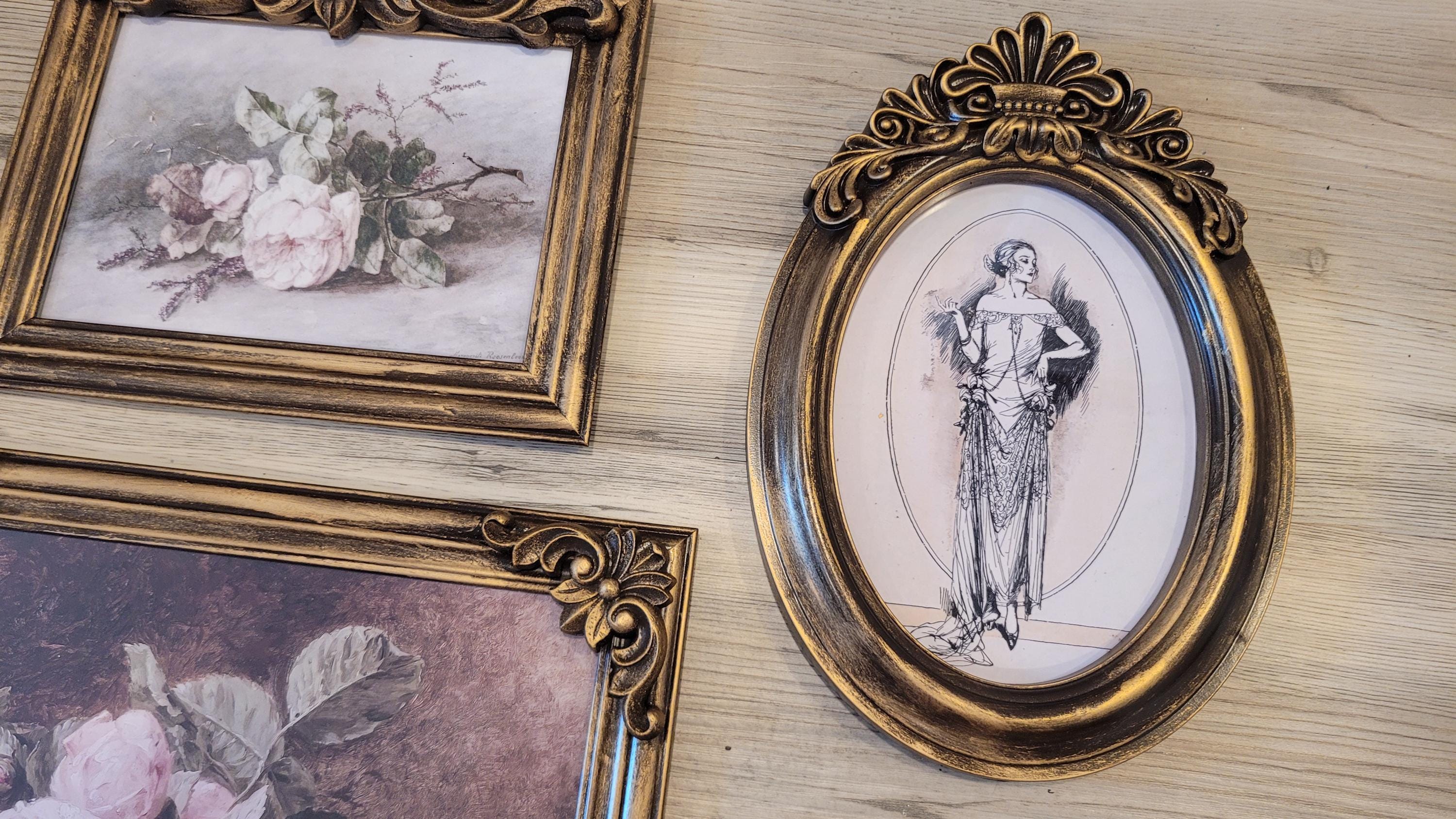 Vintage & Modern | Picture Frames | Gold Ornate Picture Frame | Moody | Dark Academia | Cottagecore | Gallery Wall Print | Maximalist